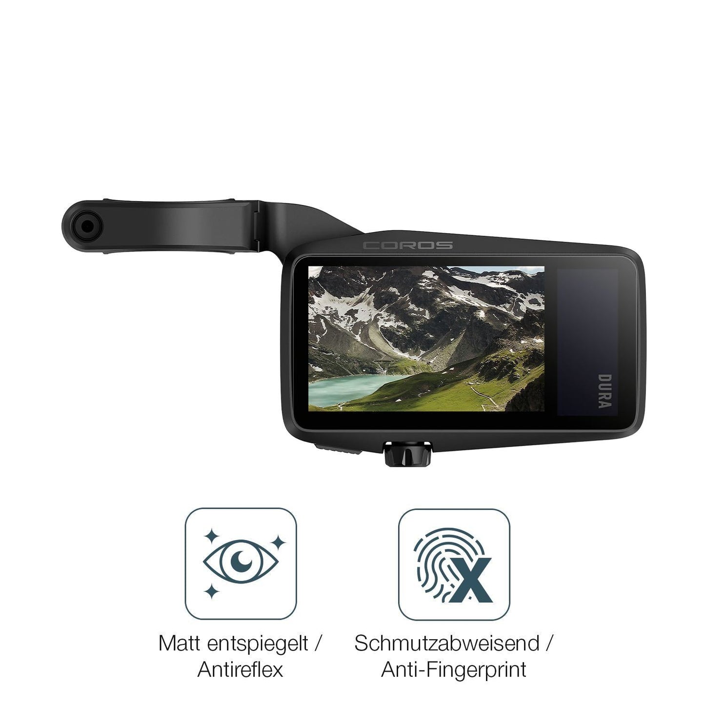 2x Schutzfolie matt für Coros Dura Solar GPS Displ (4)