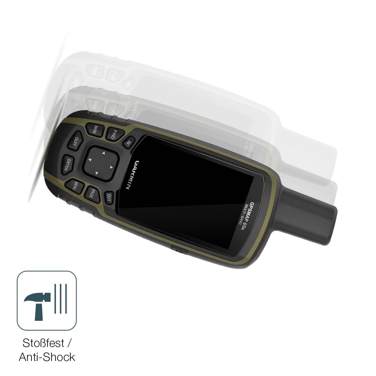 2x 9H Schutzfolie für Garmin GPSMAP 65 Panzerfolie (4)