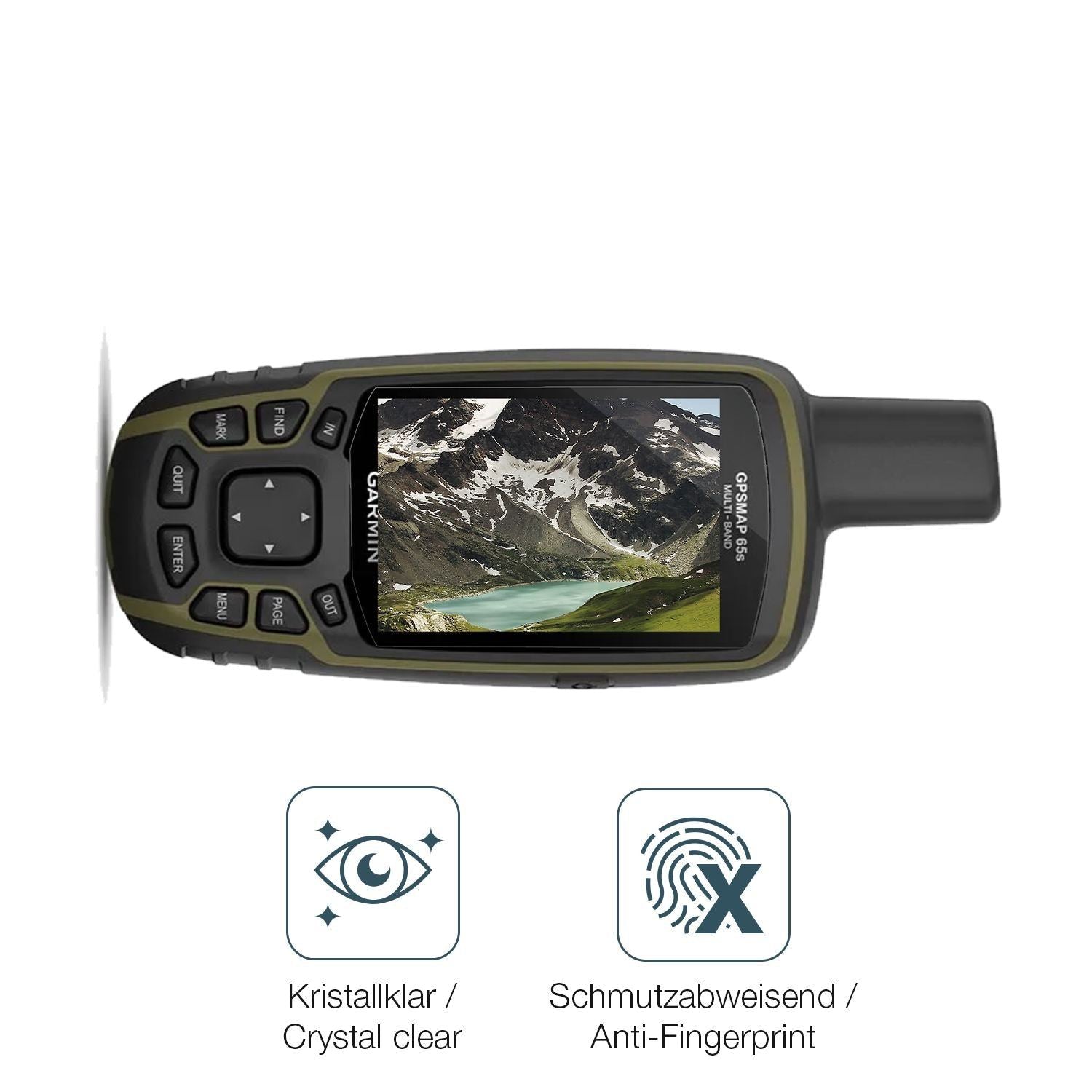 2x 9H Schutzfolie für Garmin GPSMAP 65 Panzerfolie (5)