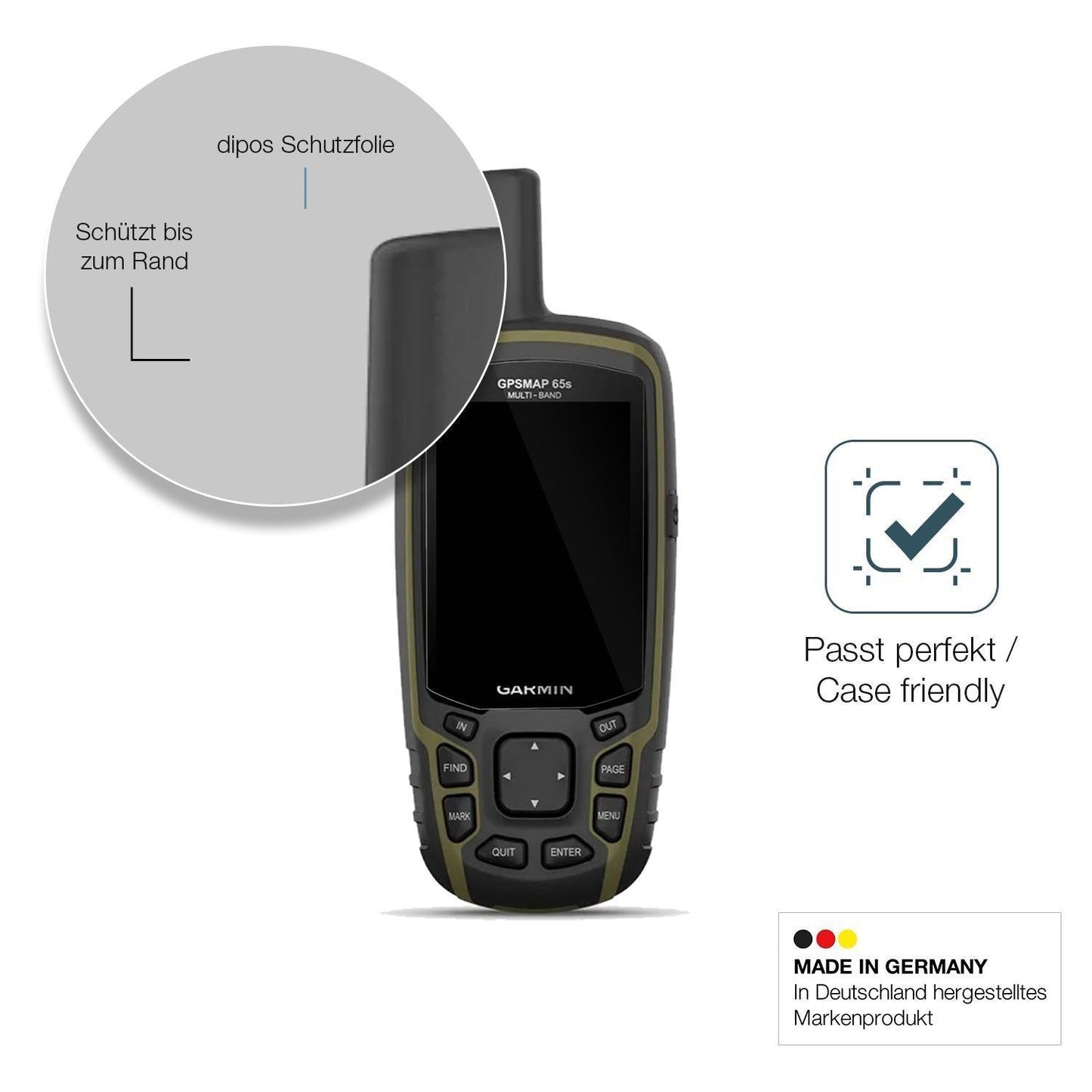 2x 9H Schutzfolie für Garmin GPSMAP 65 Panzerfolie (6)