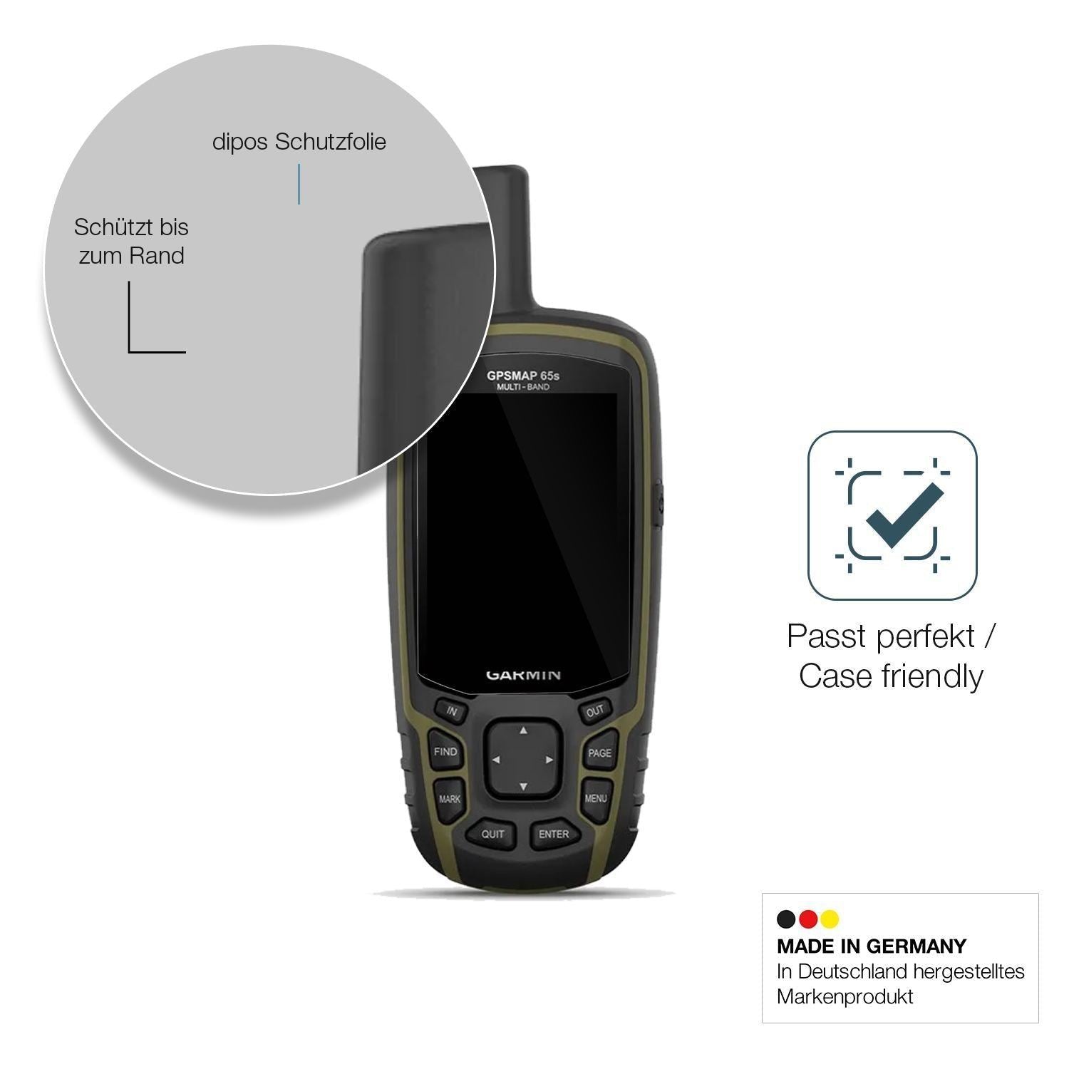 2x 9H Schutzfolie für Garmin GPSMAP 65 Panzerfolie (6)