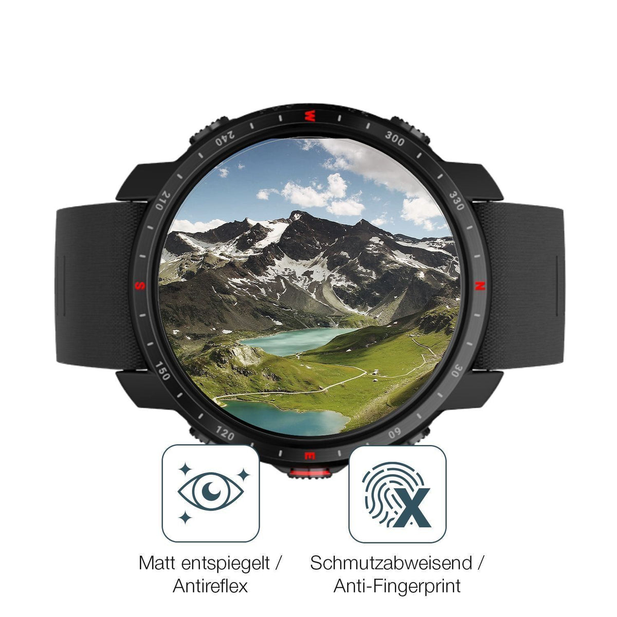 2x 9H Schutzfolie matt für Polar Grit X Panzerfoli (5)