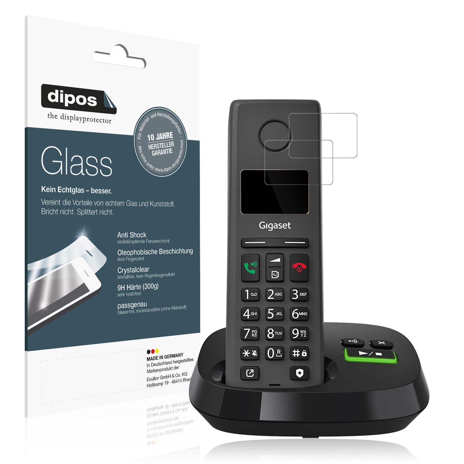 2x 9H Schutzfolie für Gigaset Pure 220A Panzerfoli (1)