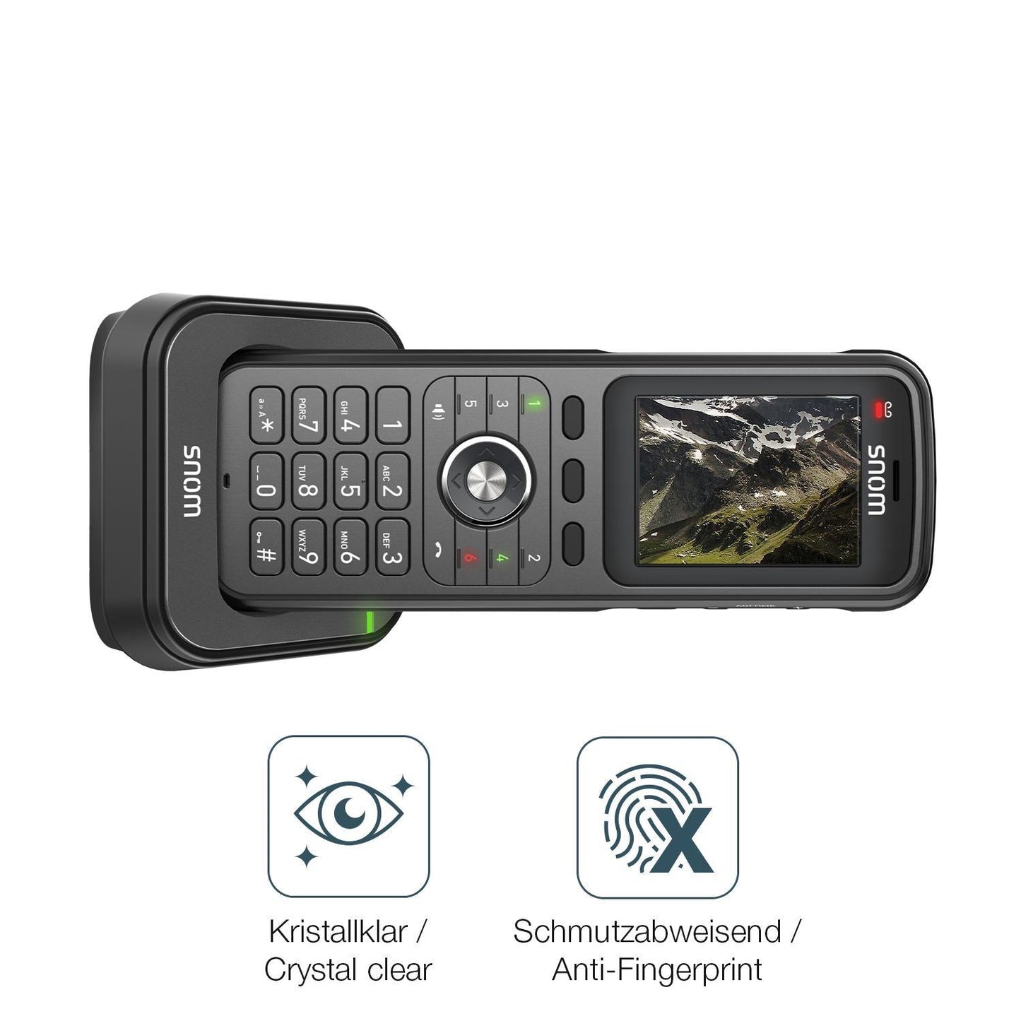 2x 9H Schutzfolie für Snom M56 Dect Panzerfolie (5)
