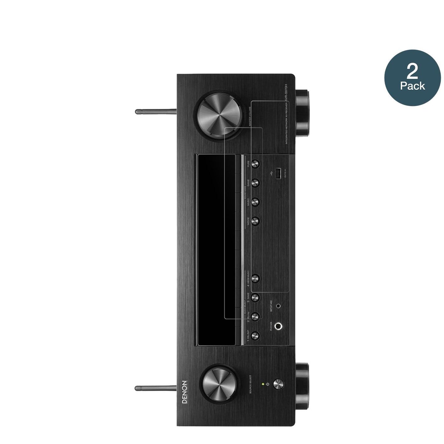 2x 9H Schutzfolie matt für Denon AVR-X2800HDAB Pan (2)