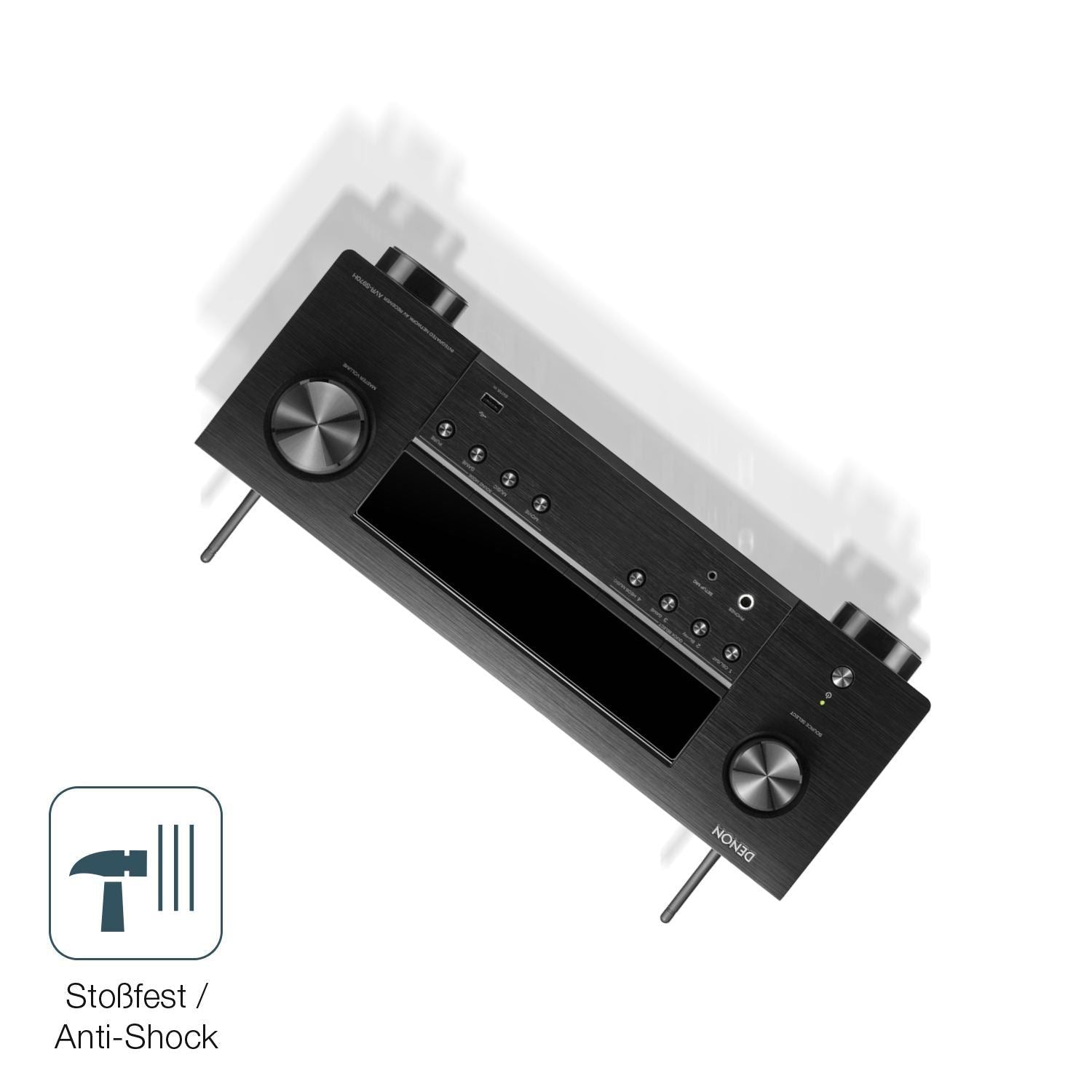 2x 9H Schutzfolie matt für Denon AVR-X2800HDAB Pan (4)