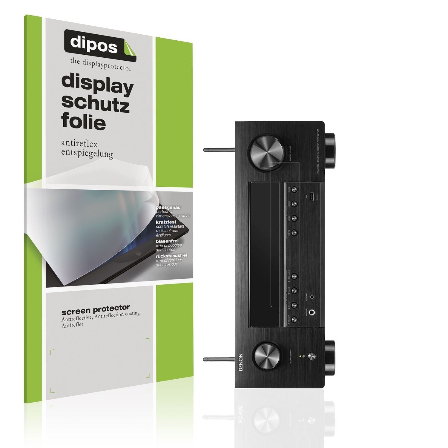 2x Schutzfolie matt für Denon AVR-X2800H Display-S (1)