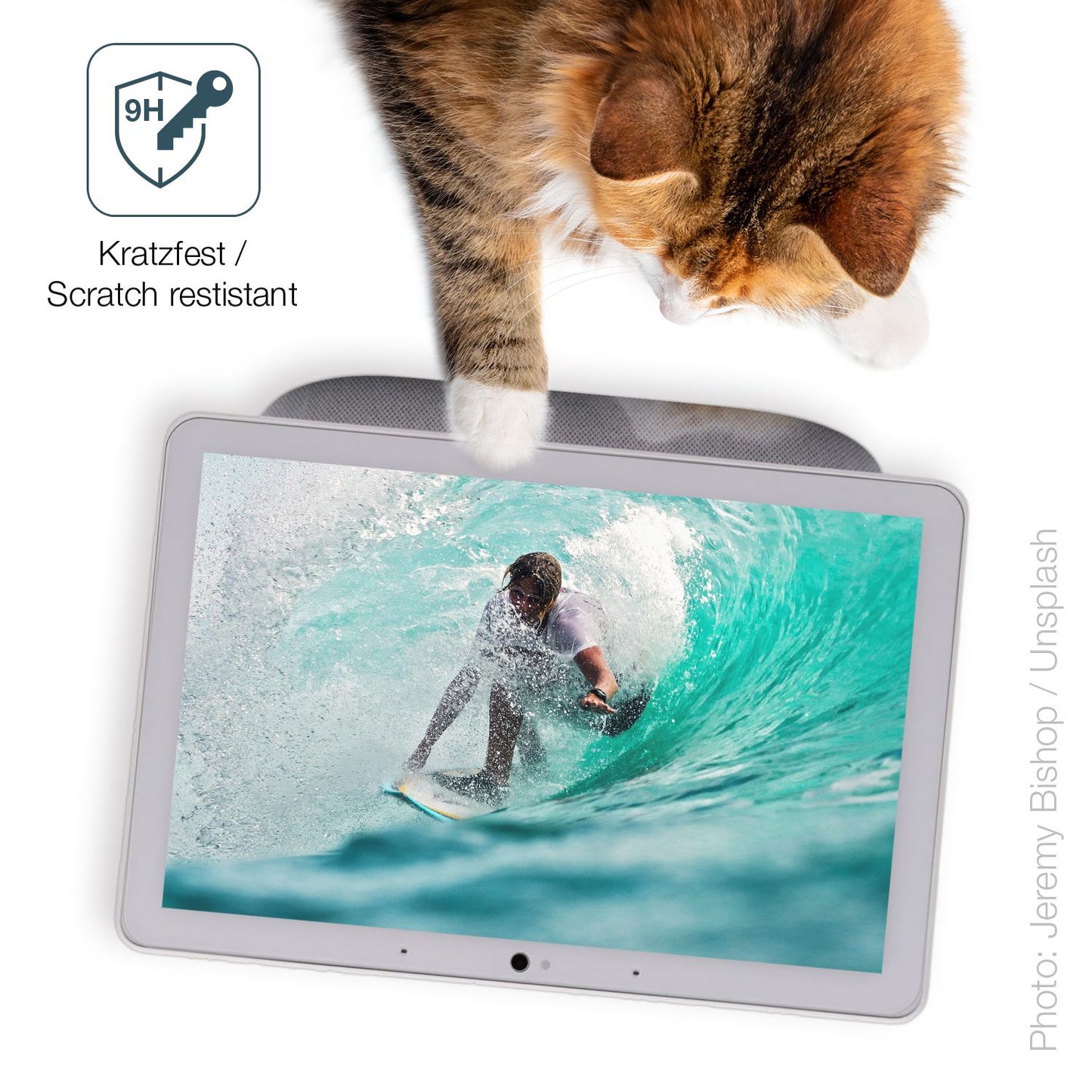 2x 9H Schutzfolie matt für Google Nest Hub Max 3.  (3)