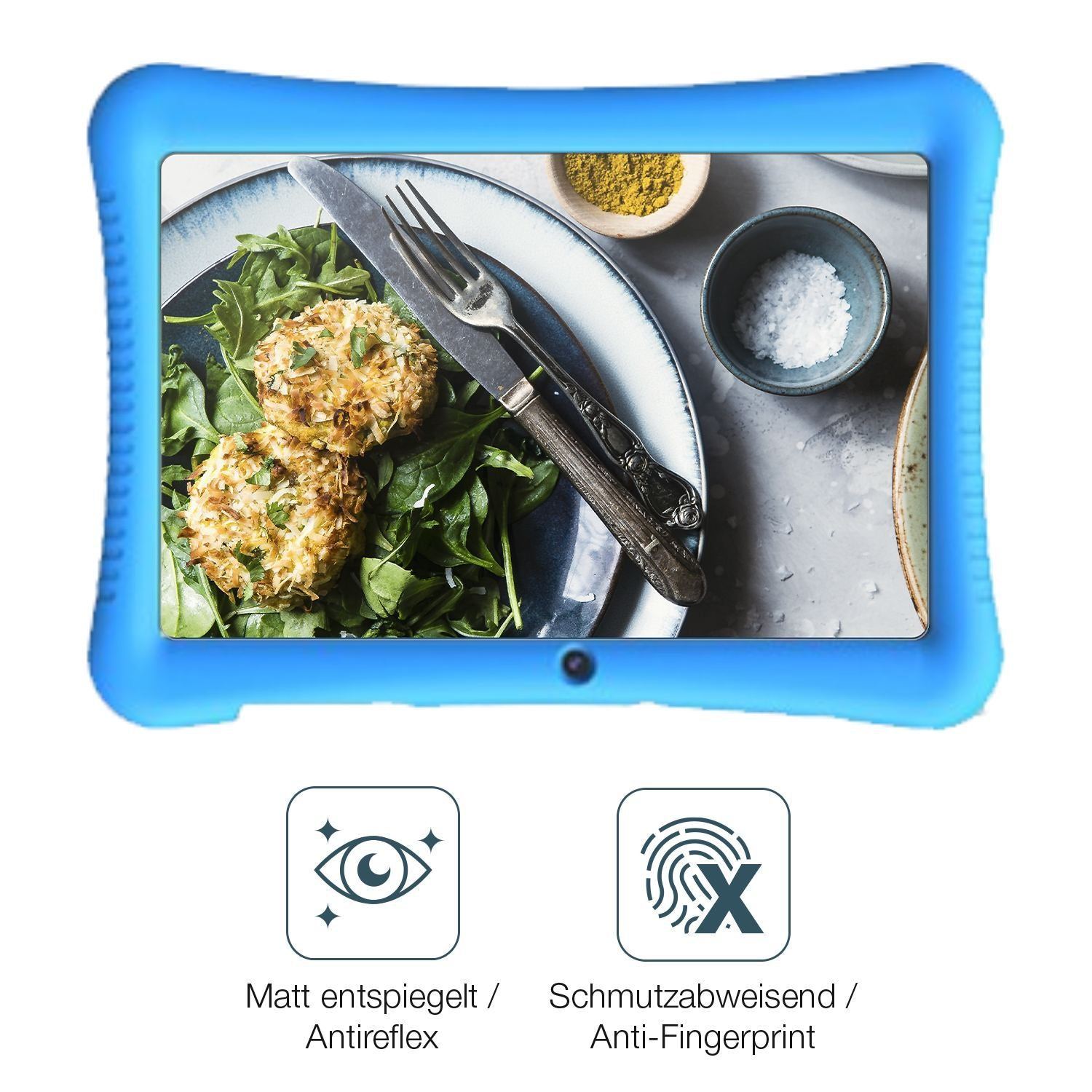 2x Schutzfolie matt für Semeakoko FF35 Kinder Tab  (4)