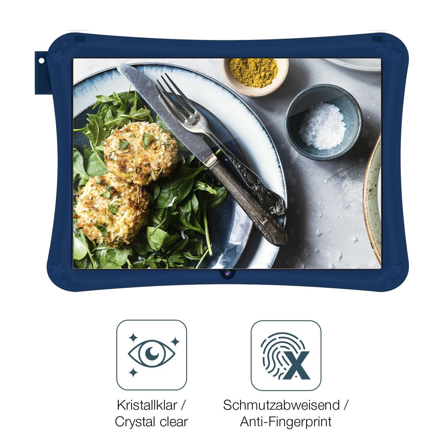 2x Schutzfolie klar für WeTapble Kids Tablet 7 Zol (4)