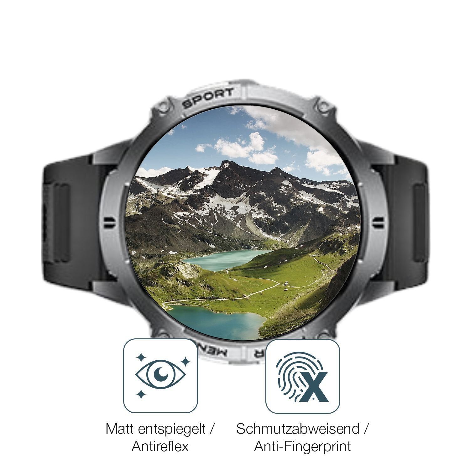 6x Schutzfolie matt für LIGE T3X-J 1.73 Zoll Displ (4)