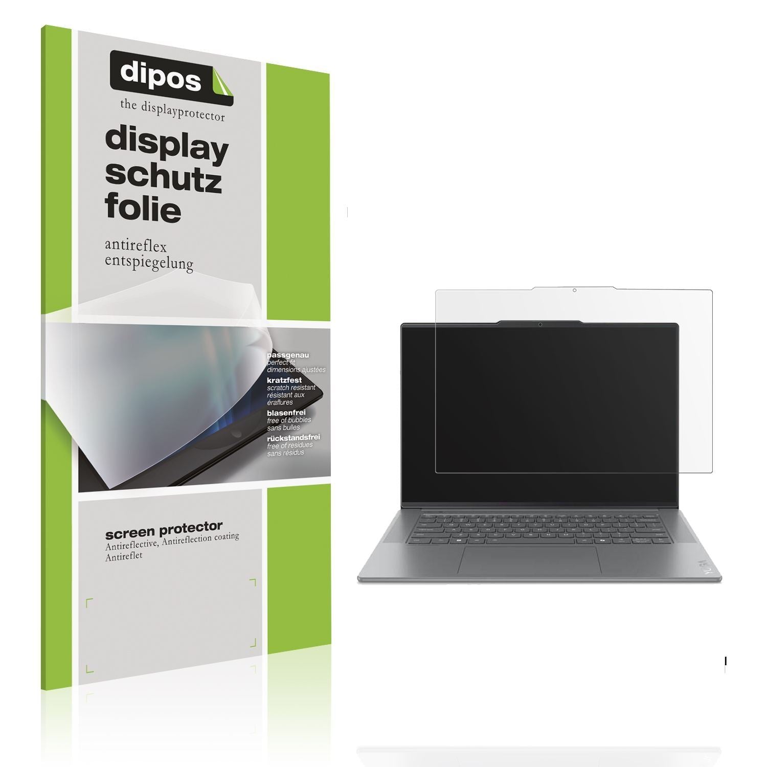 2x Schutzfolie matt für Lenovo Yoga Slim 7 15ILL9  (1)