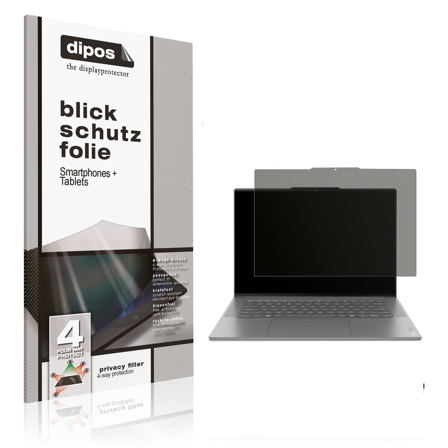 Blickschutzfolie für Lenovo Yoga Slim 7 15ILL9 mat (1)