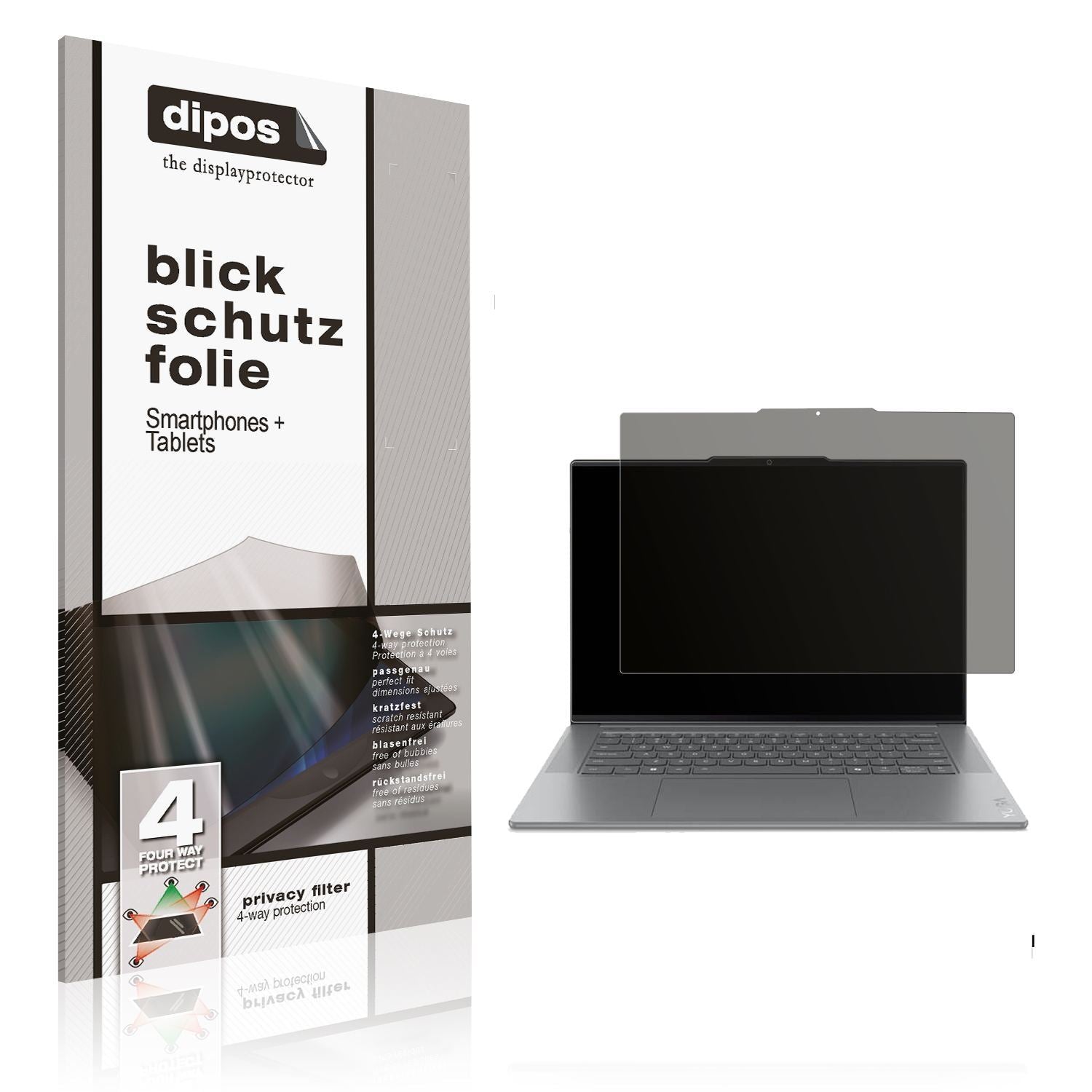 Blickschutzfolie für Lenovo Yoga Slim 7 15ILL9 mat (1)