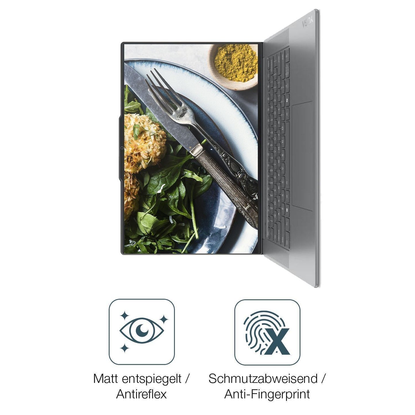 2x 9H Schutzfolie matt für Lenovo Yoga Slim 7 15IL (5)