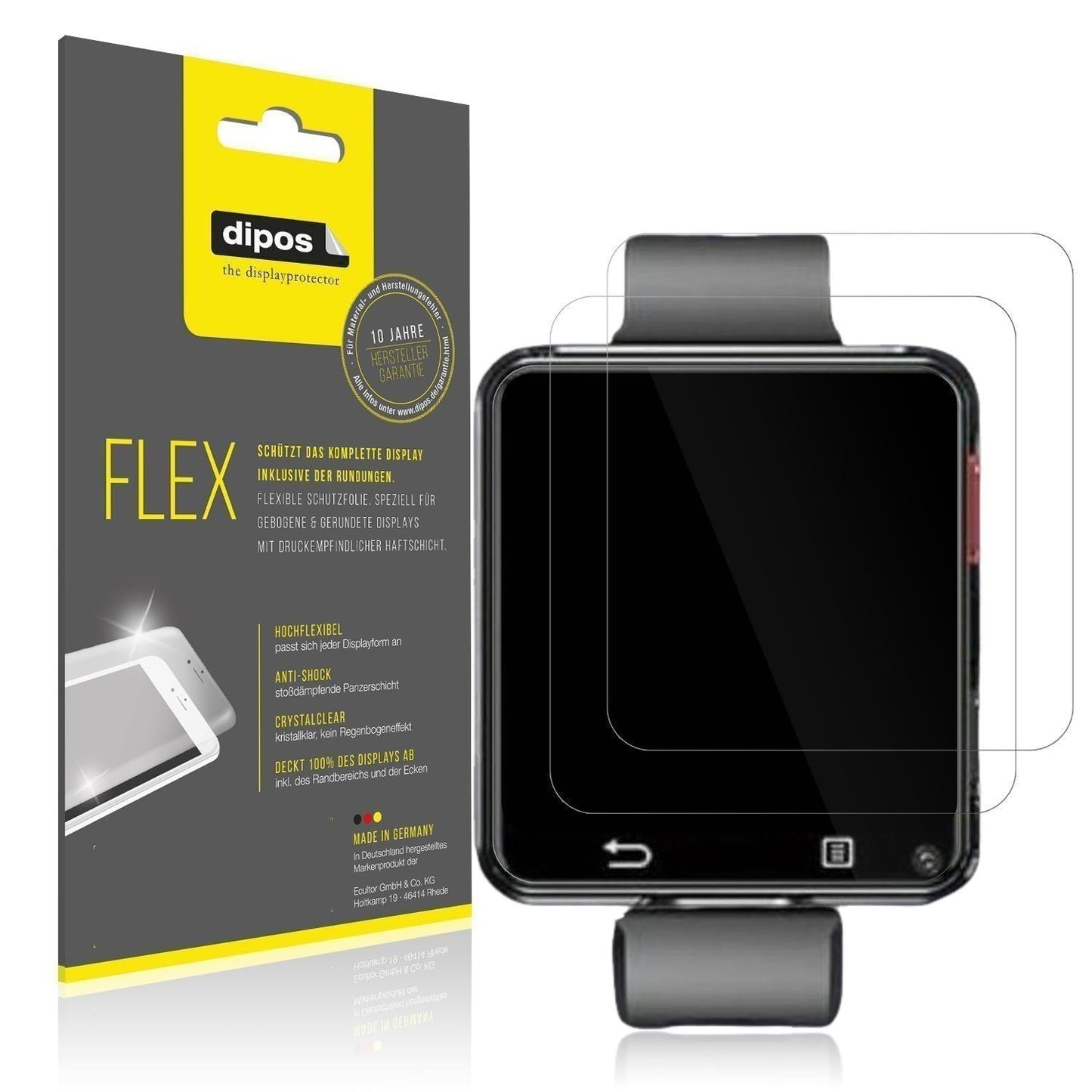 2x 3D Full Cover Schutzfolie für AIEK 4G Smartwatc (1)