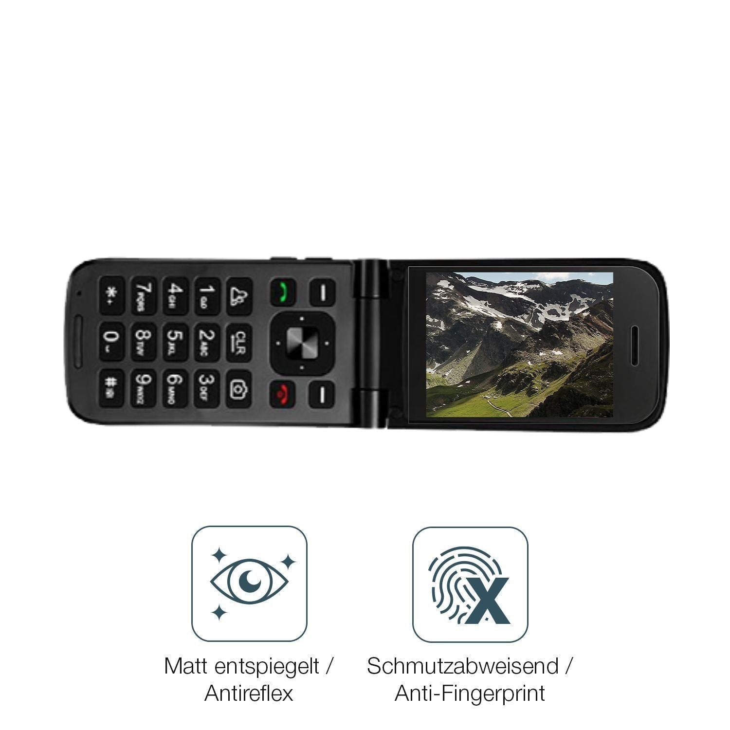 2x 9H Schutzfolie matt für Orbic Journey R 4G Panz (5)