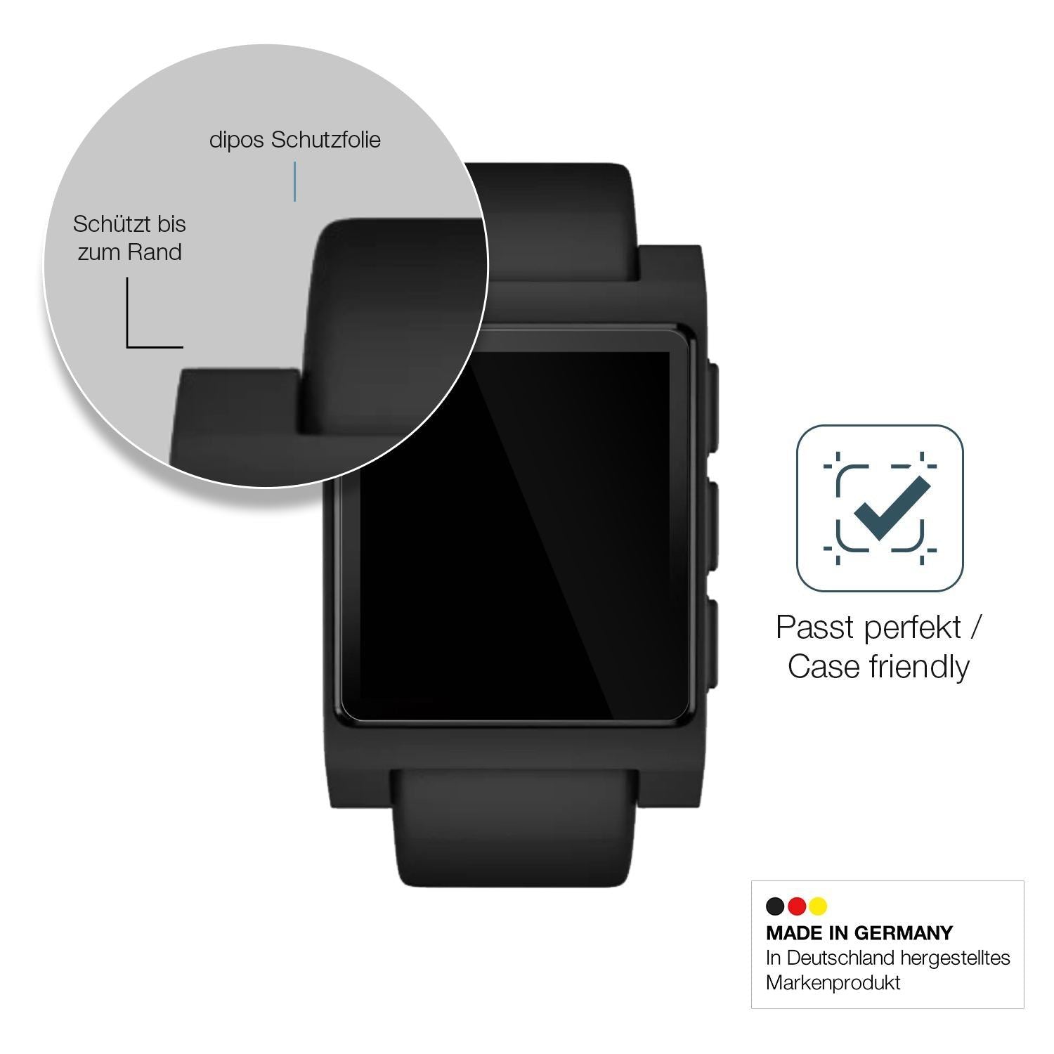 2x 9H Schutzfolie für Pebble Core 2 Duo Panzerfoli (6)