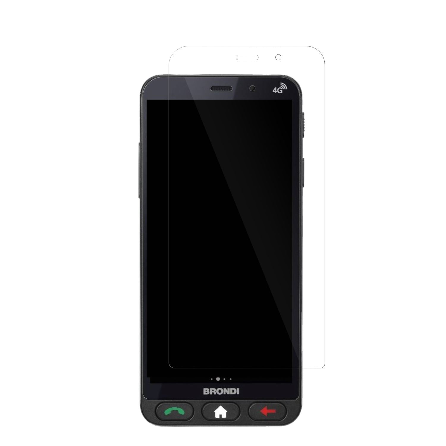 4x Schutzfolie klar für Brondi Amico Vero 4G Displ (2)