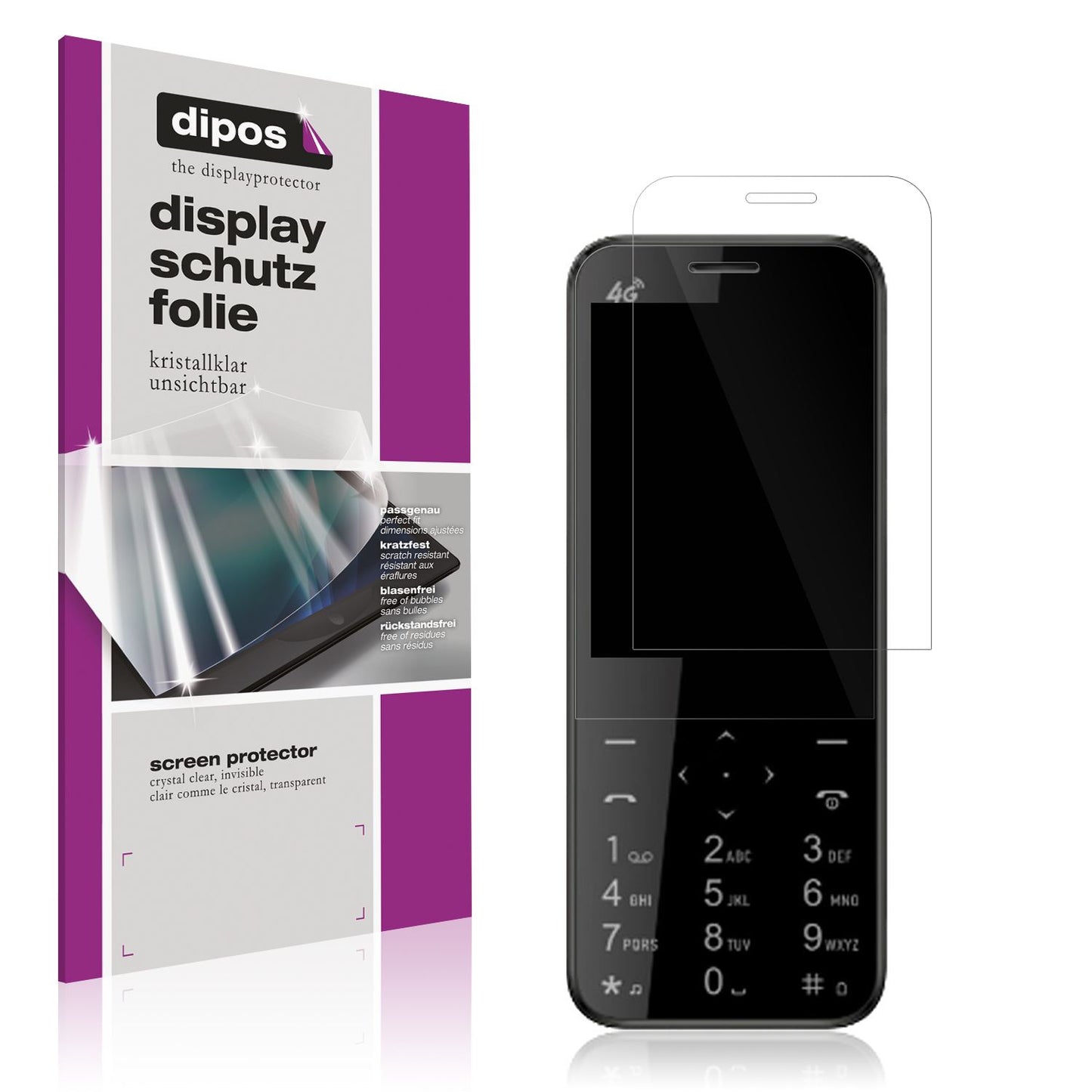 4x Schutzfolie klar für I Kall I1 4G Display-Schut (1)
