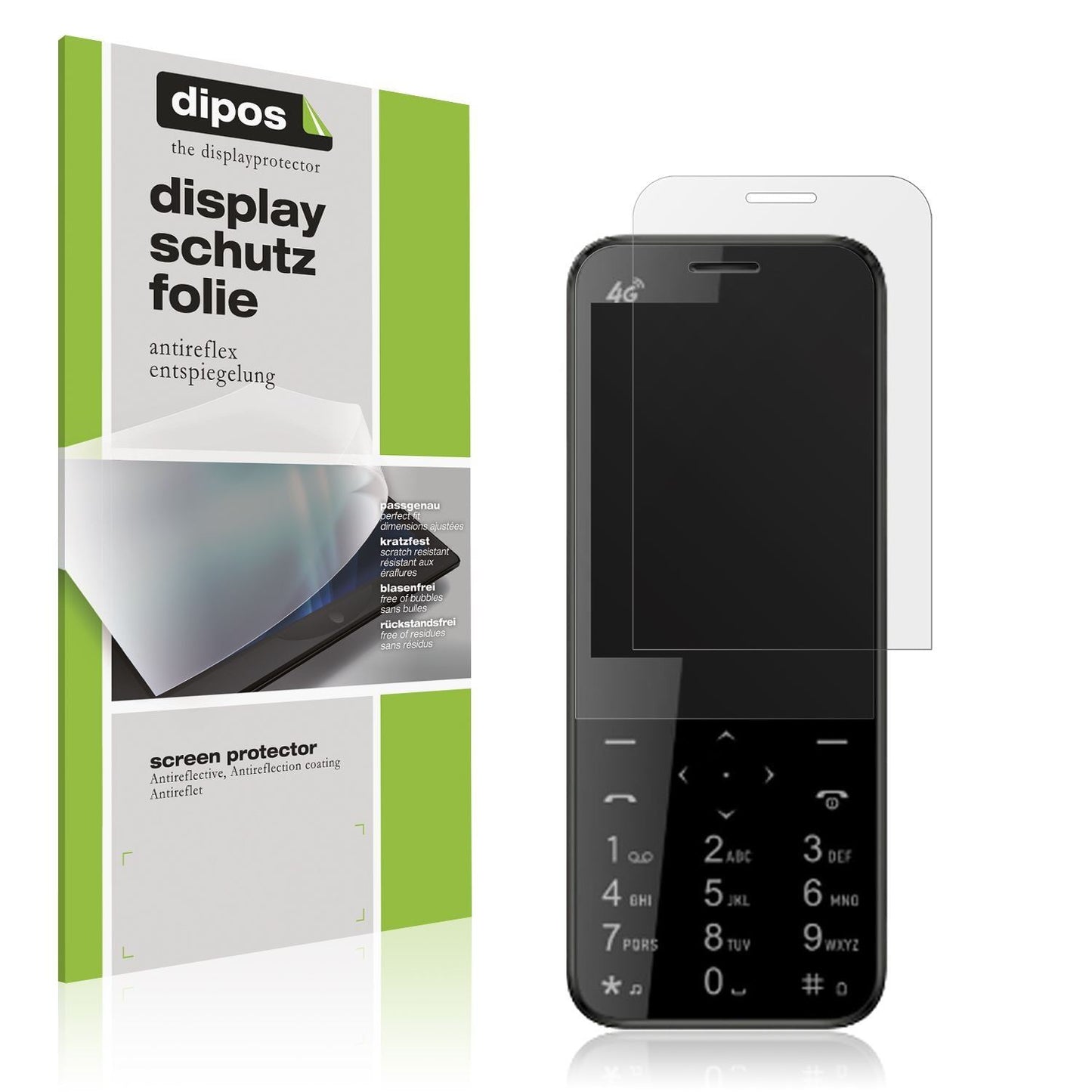 4x Schutzfolie matt für I Kall I1 4G Display-Schut (1)