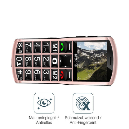 2x 9H Schutzfolie matt für Artfone A400 4G Panzerf (5)