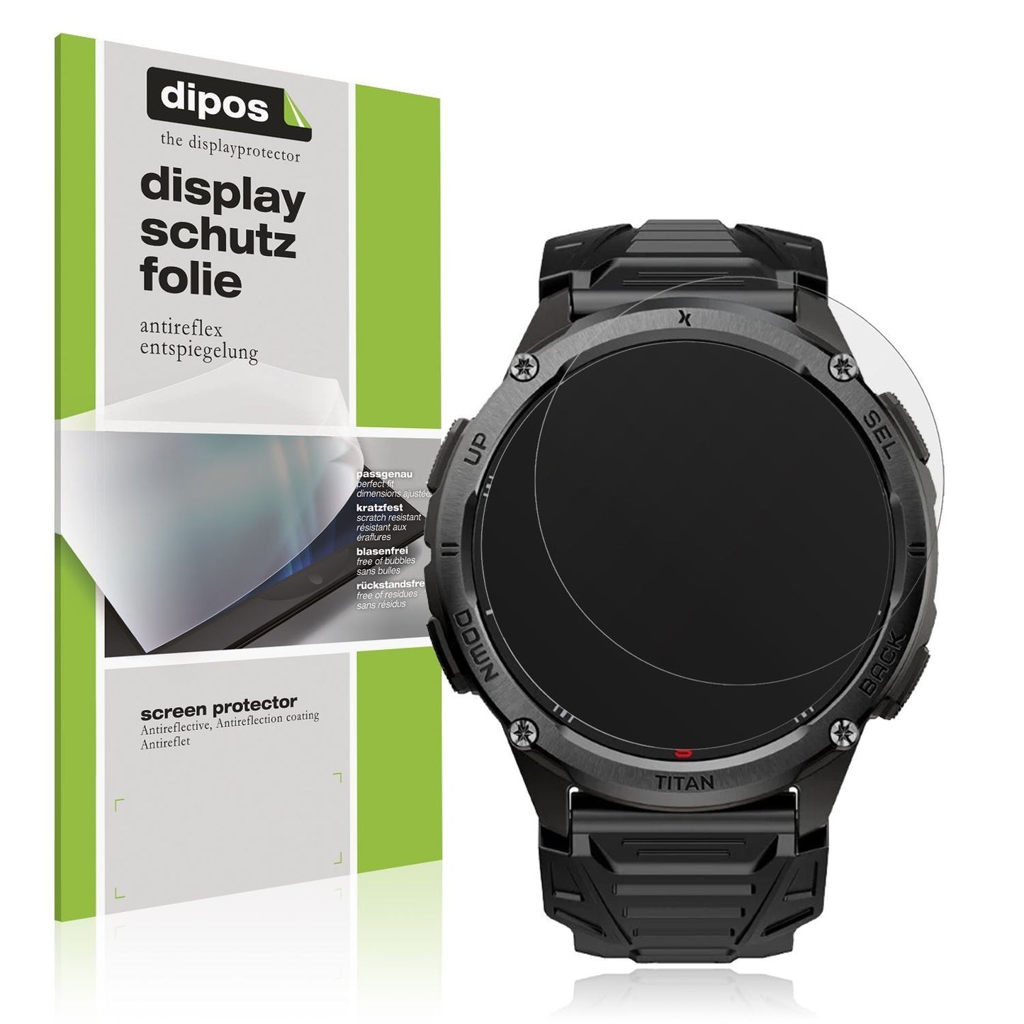 6x Schutzfolie matt für MaxCom Titan Chronos GPS D (1)