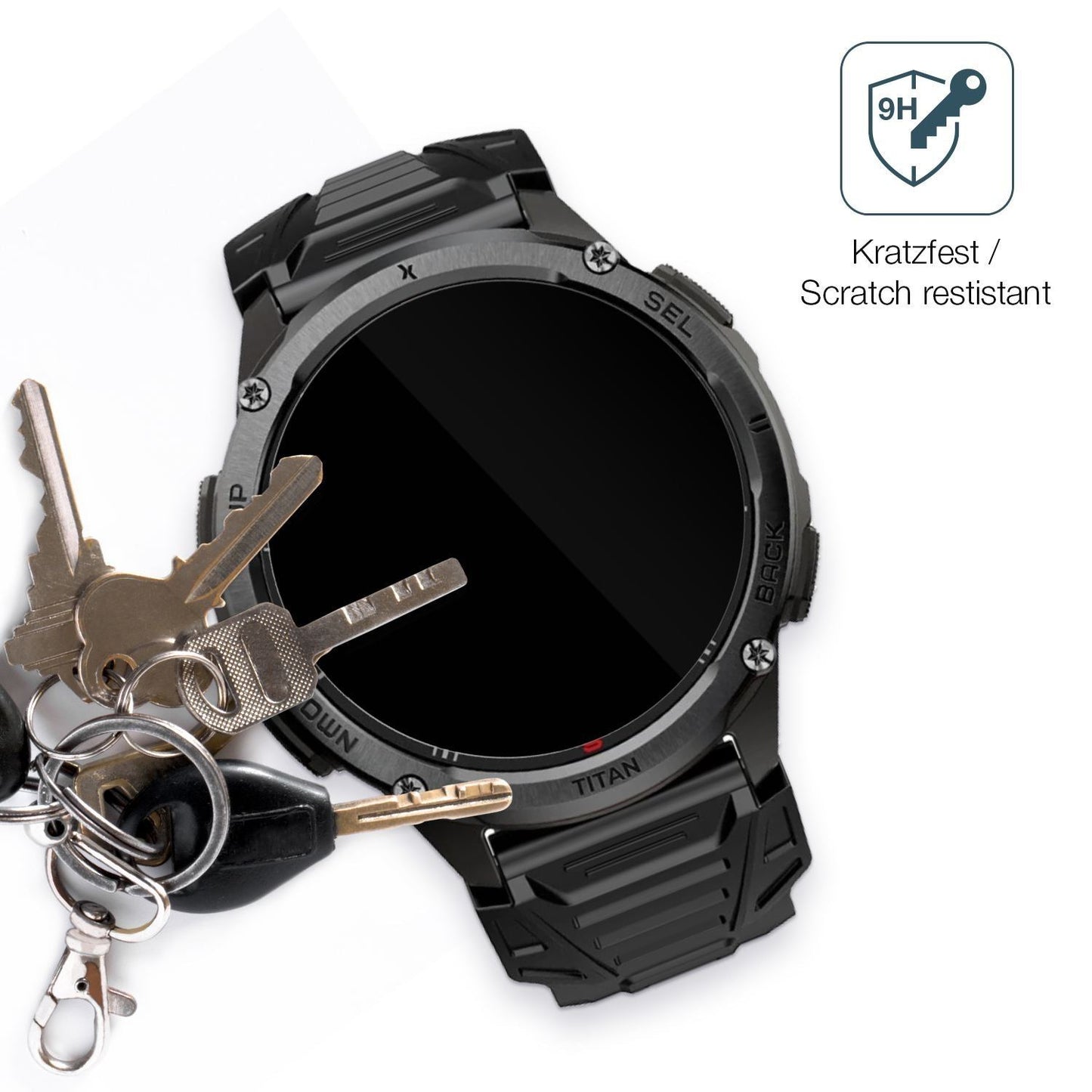 2x 9H Schutzfolie für MaxCom Titan Chronos GPS Pan (3)