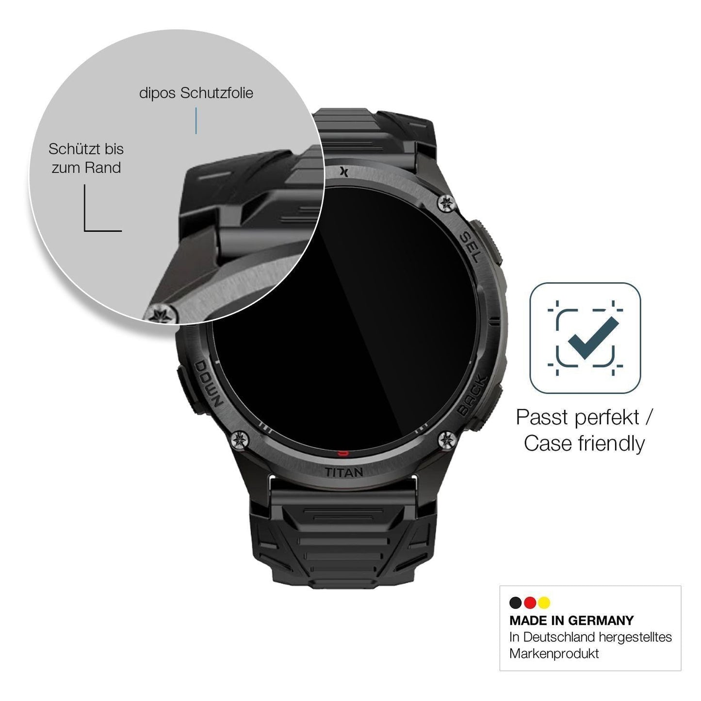 2x 9H Schutzfolie für MaxCom Titan Chronos GPS Pan (6)