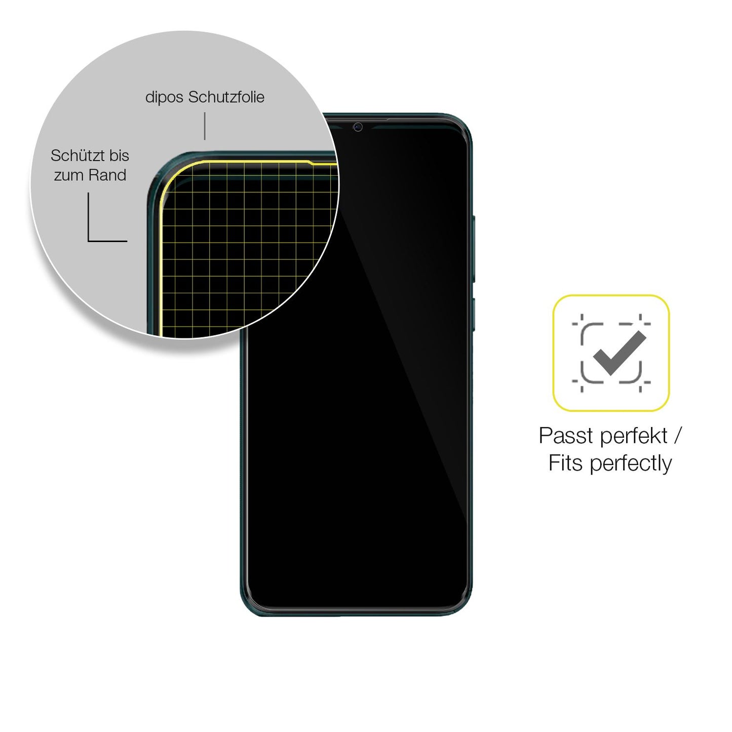 2x 3D Full Cover Schutzfolie für Mobicel P12 (6)