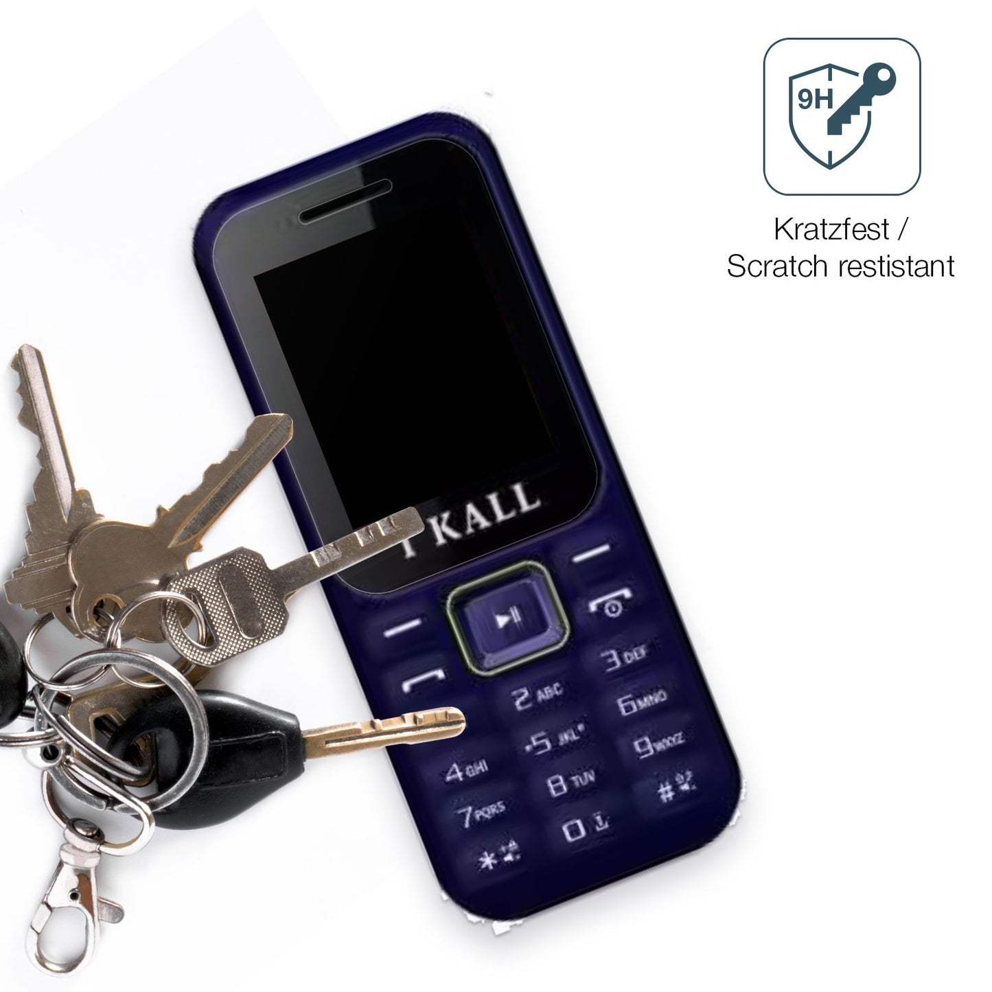 2x 9H Schutzfolie matt für I Kall K222 Panzerfolie (3)