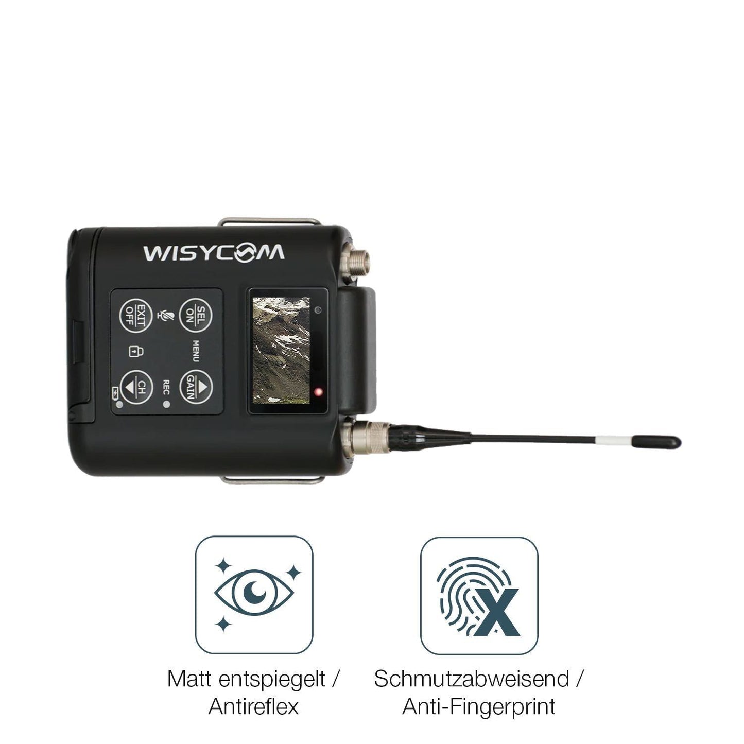 4x Schutzfolie matt für Wisycom MTP60 Display-Schu (4)