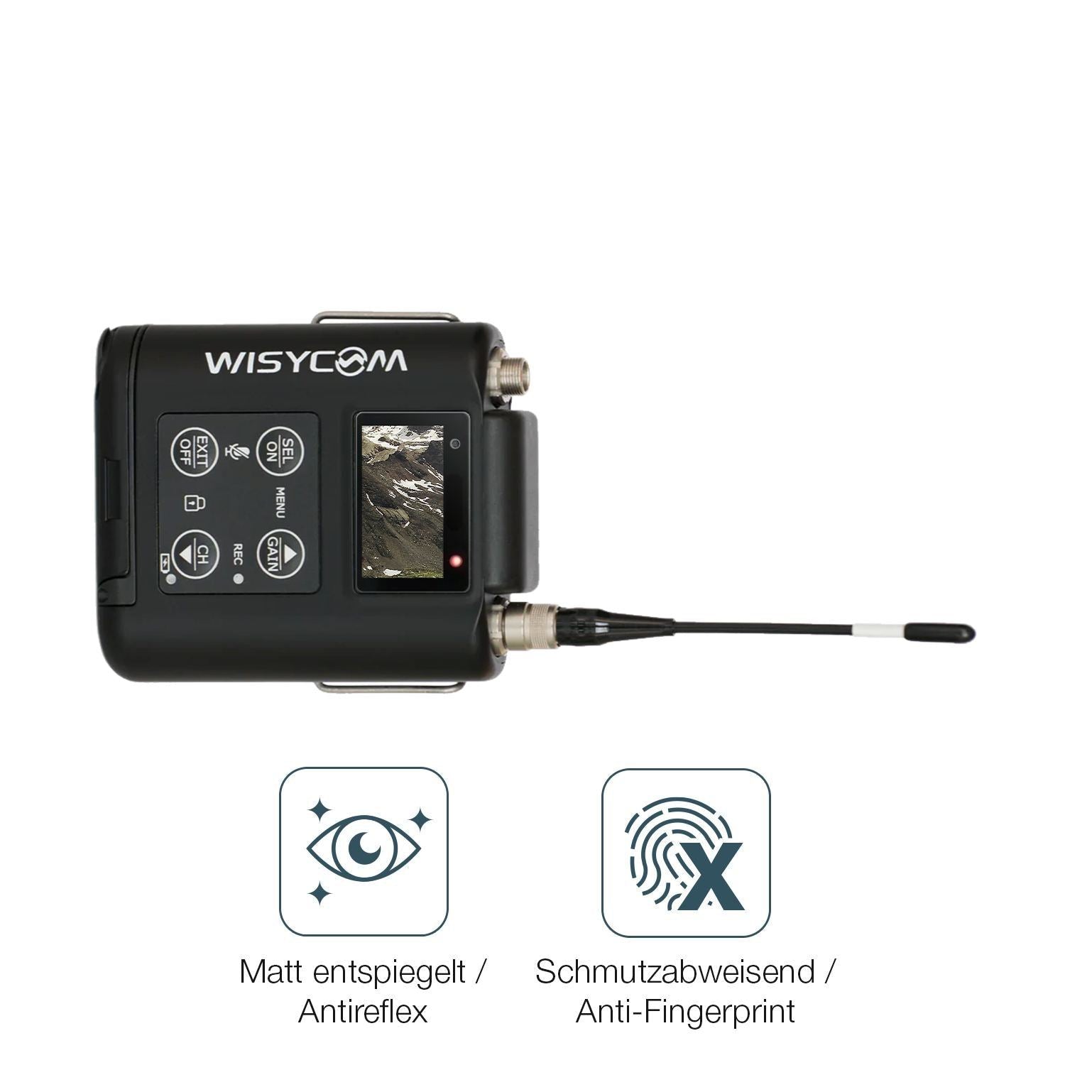 4x Schutzfolie matt für Wisycom MTP60 Display-Schu (4)