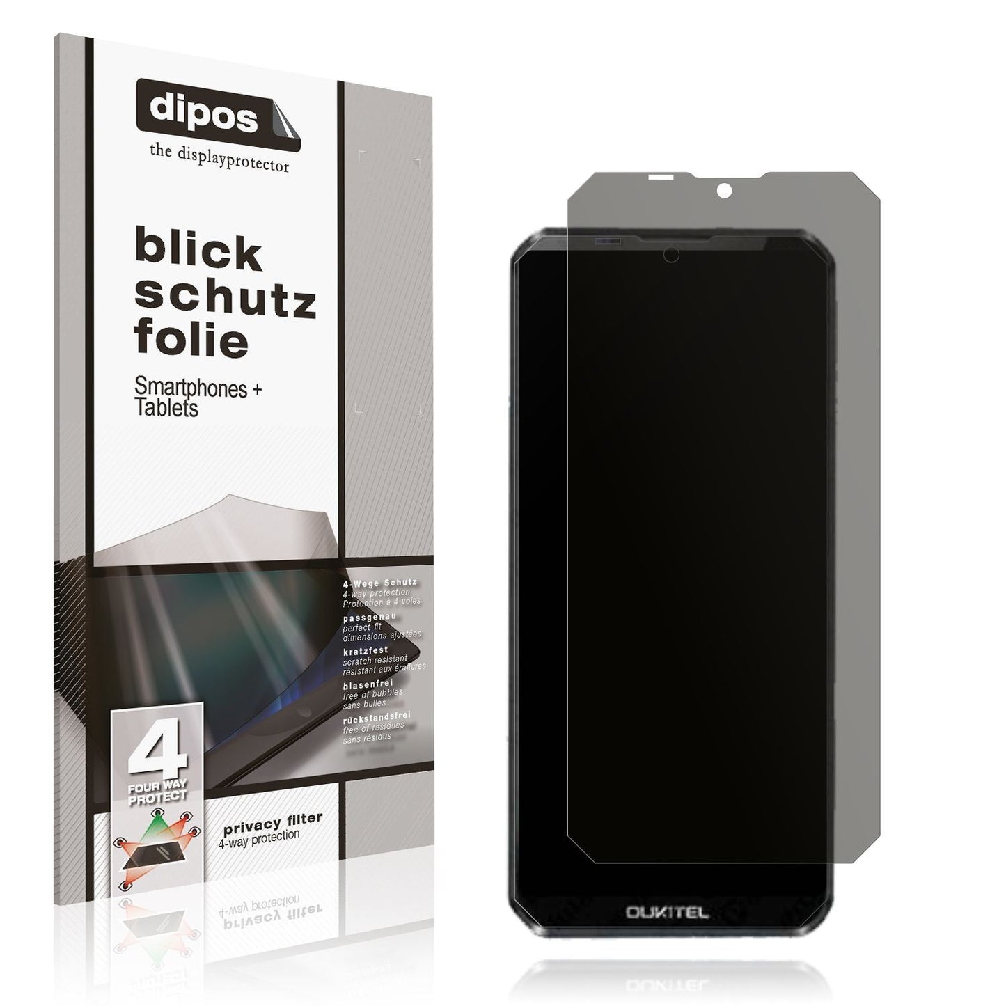 Blickschutzfolie für Oukitel K12 matt Schutzfolie  (1)