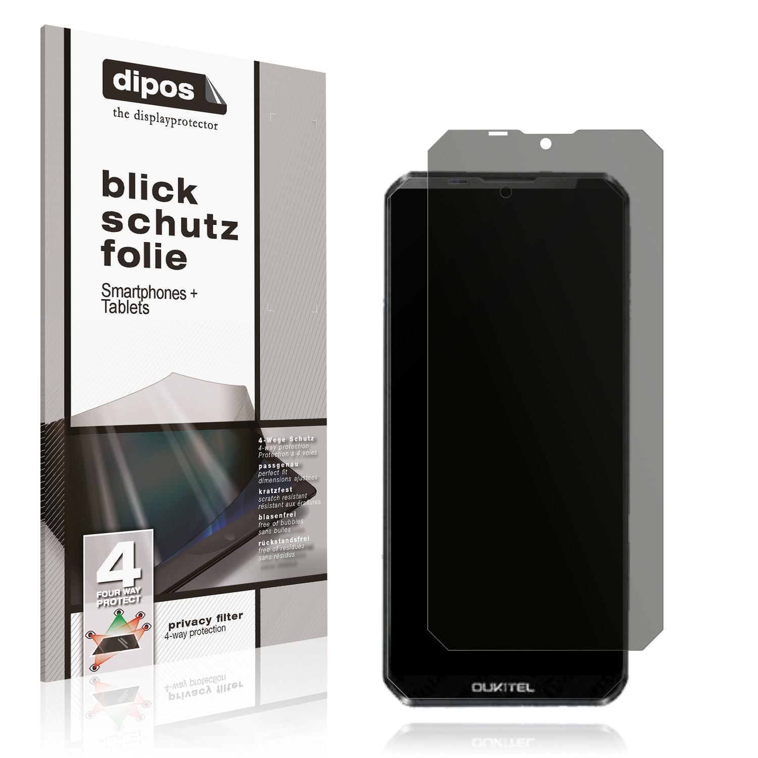 Blickschutzfolie für Oukitel K12 matt Schutzfolie  (1)