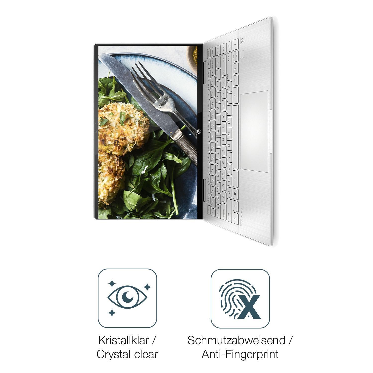 2x Schutzfolie klar für HP Pavilion x360 2-in-1 14 (4)