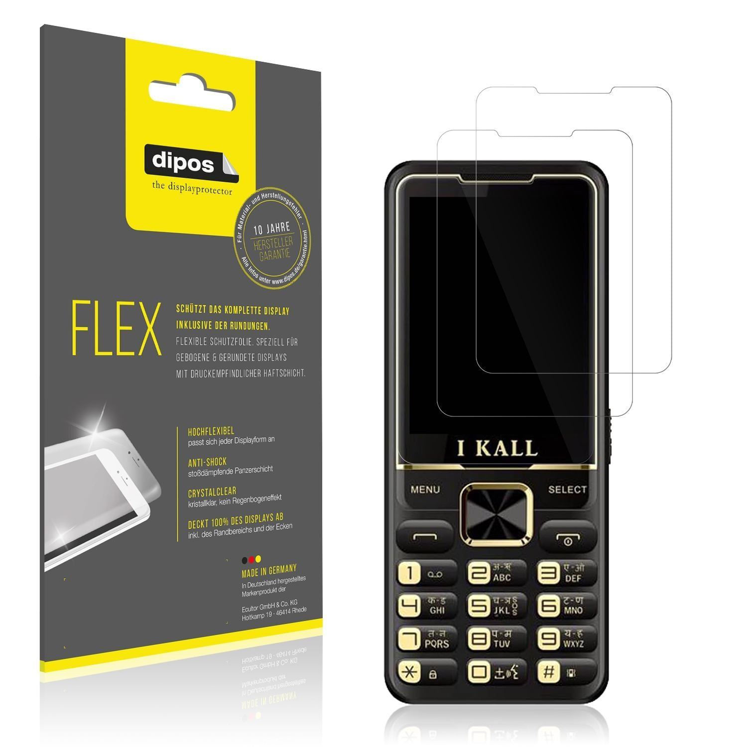 2x 3D Full Cover Schutzfolie für iKall K99 Pro (1)