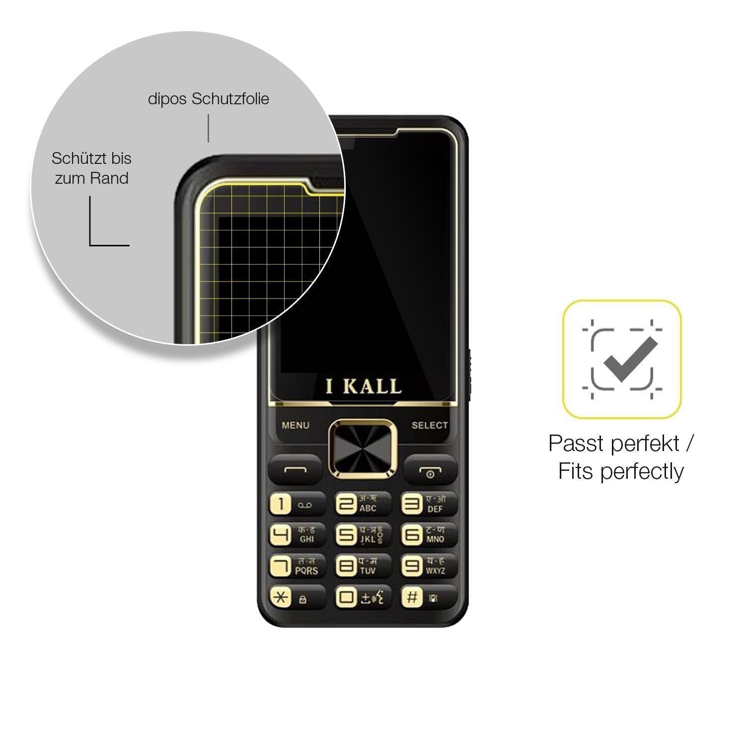 2x 3D Full Cover Schutzfolie für iKall K99 Pro (6)
