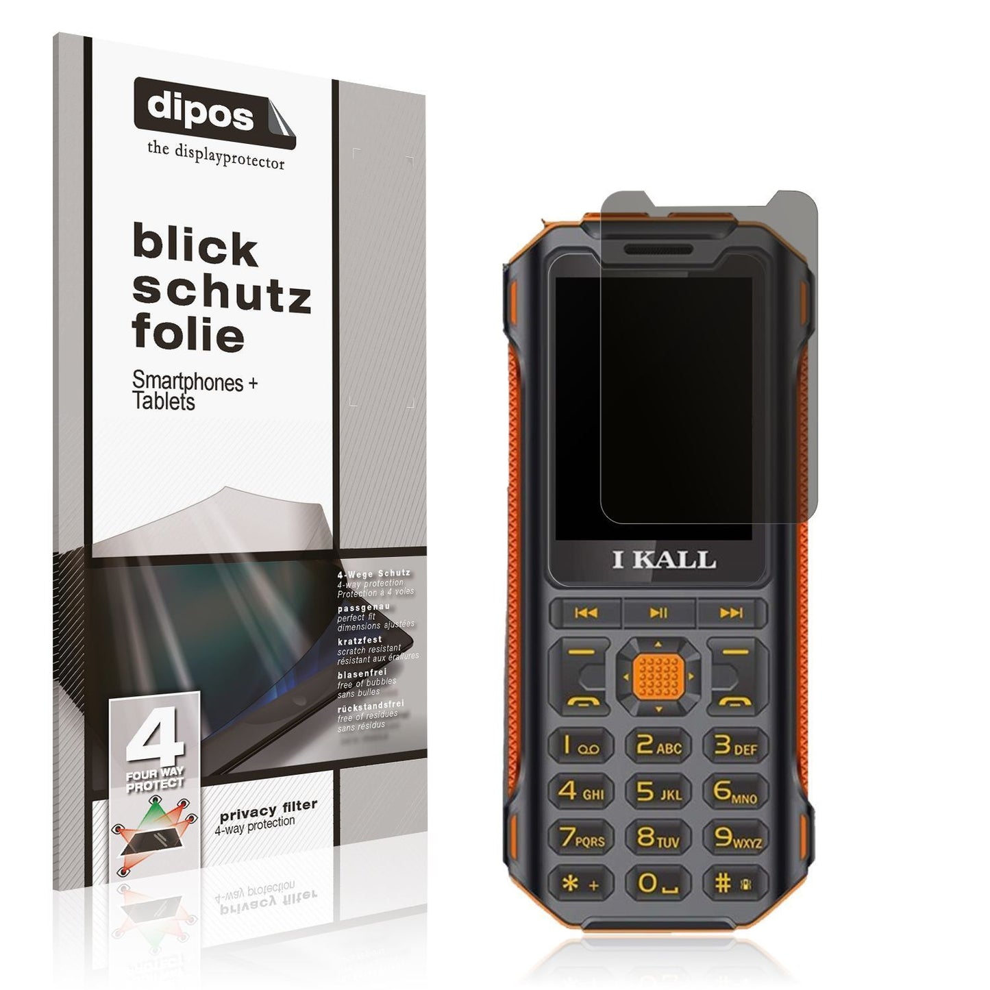 Blickschutzfolie für I Kall K99 Pro Rugged matt Sc (1)