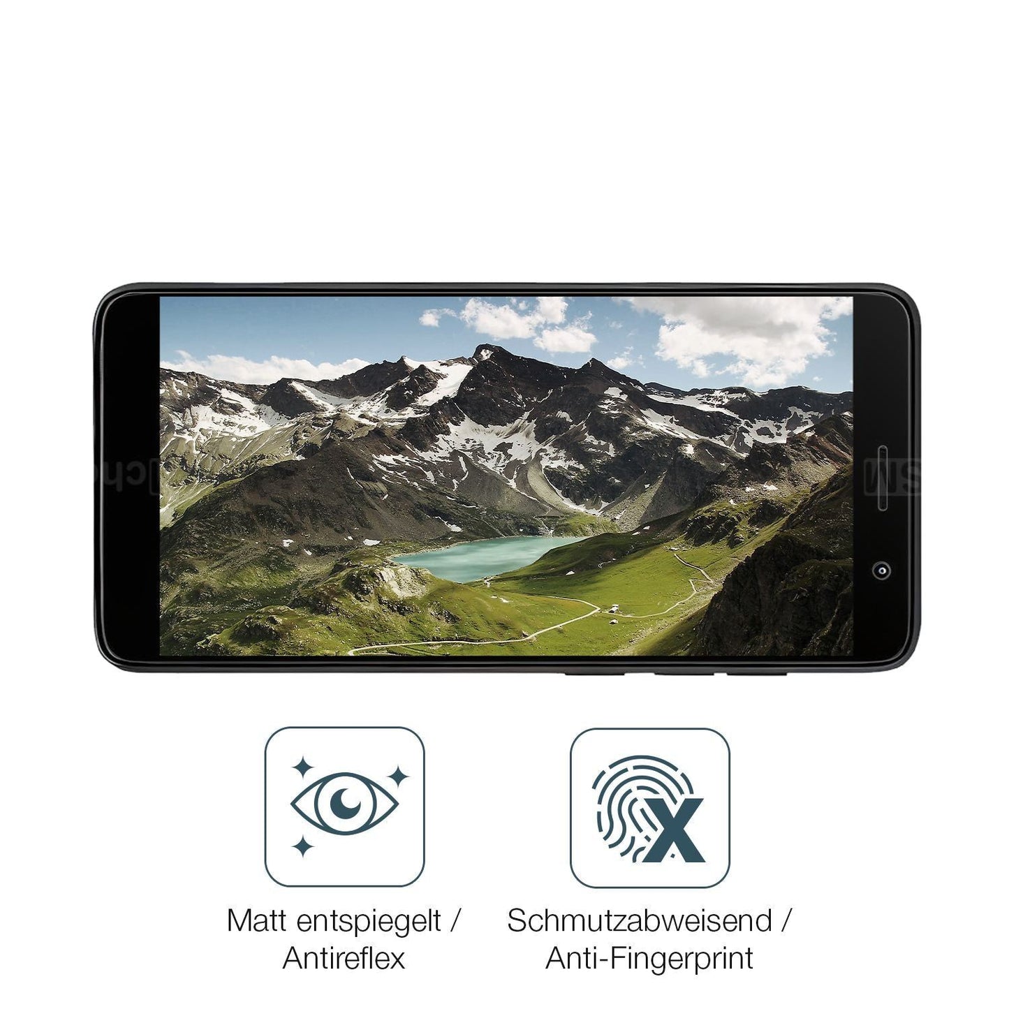 4x Schutzfolie matt für Unonu N50T Display-Schutzf (4)