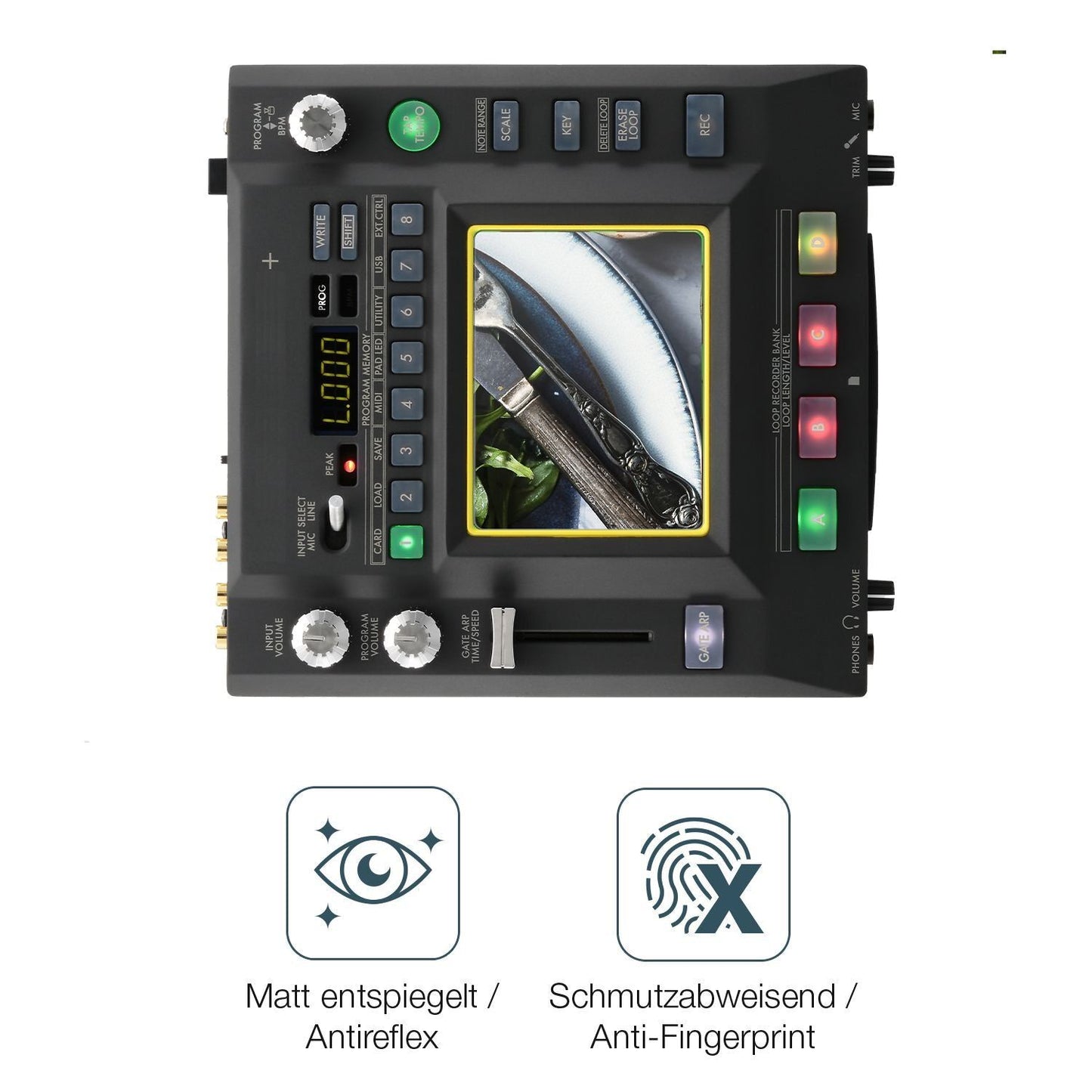 2x Schutzfolie matt für Korg Kaossilator Pro Plus  (4)