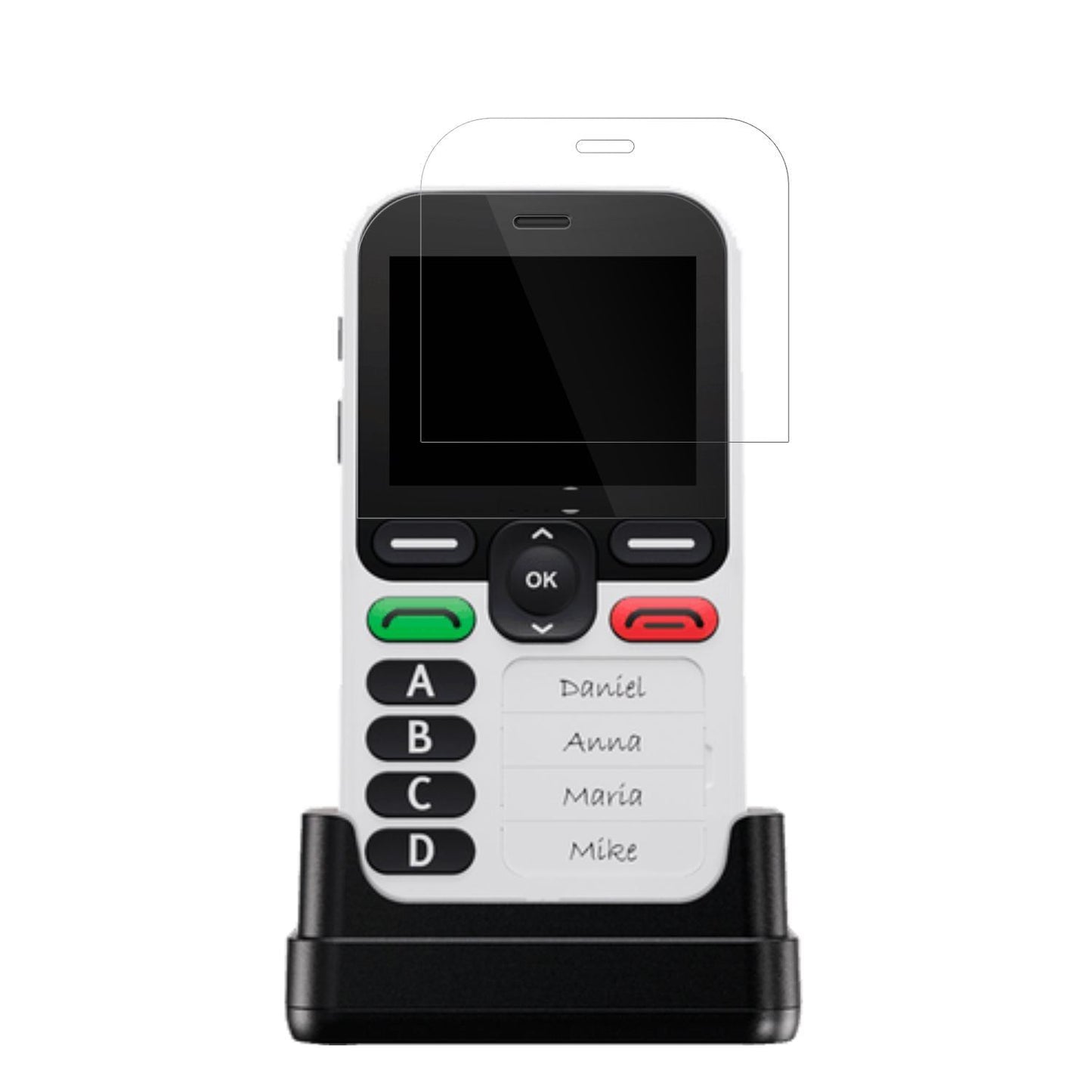 4x Schutzfolie klar für Doro Leva X10 Display-Schu (2)