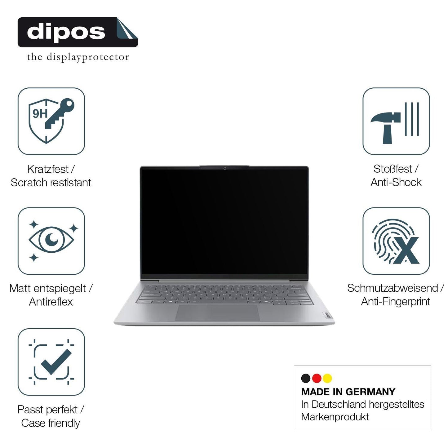 2x 9H Schutzfolie matt für Lenovo ThinkBook 16 Zol (7)