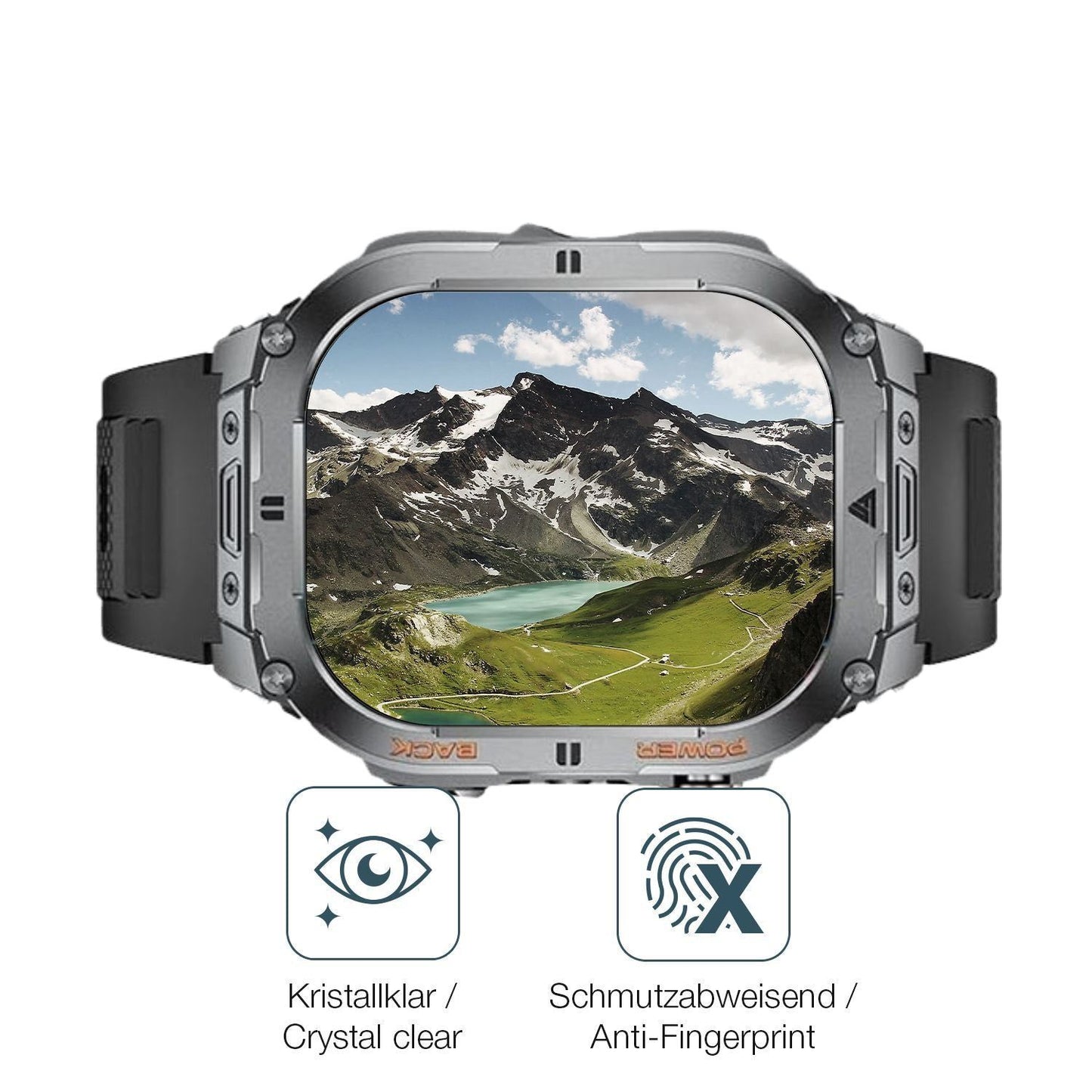 6x Schutzfolie klar für SUNKTA EF9-A 2.13 Zoll Dis (4)
