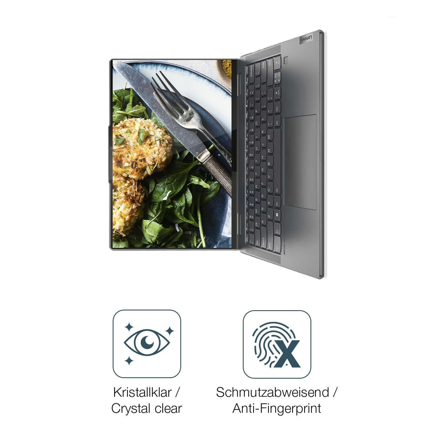 2x Schutzfolie klar für Lenovo Yoga 7 14iAL7 14 Zo (4)