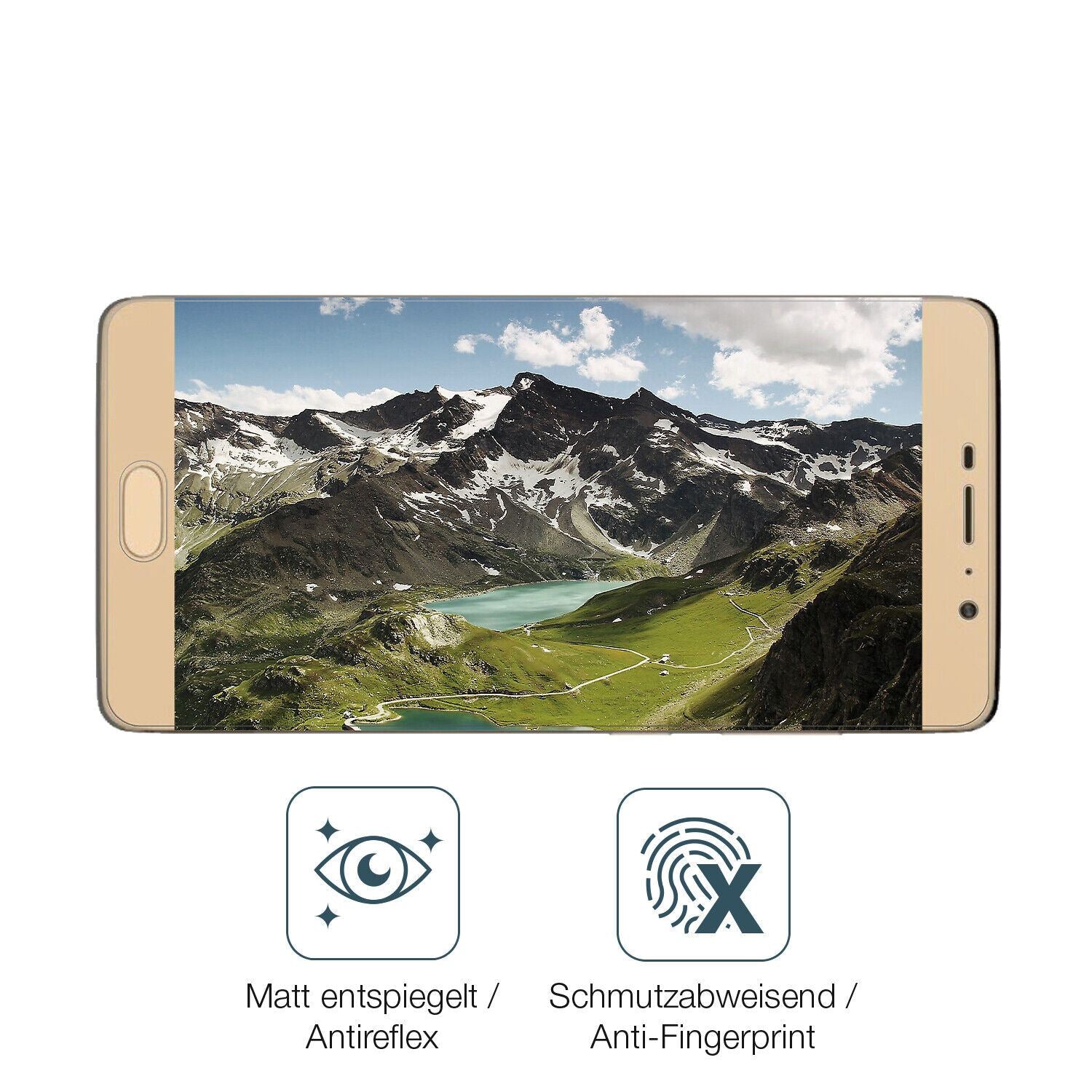 1x 9H Schutzfolie matt für Panasonic Eluga A3 Pro  (5)