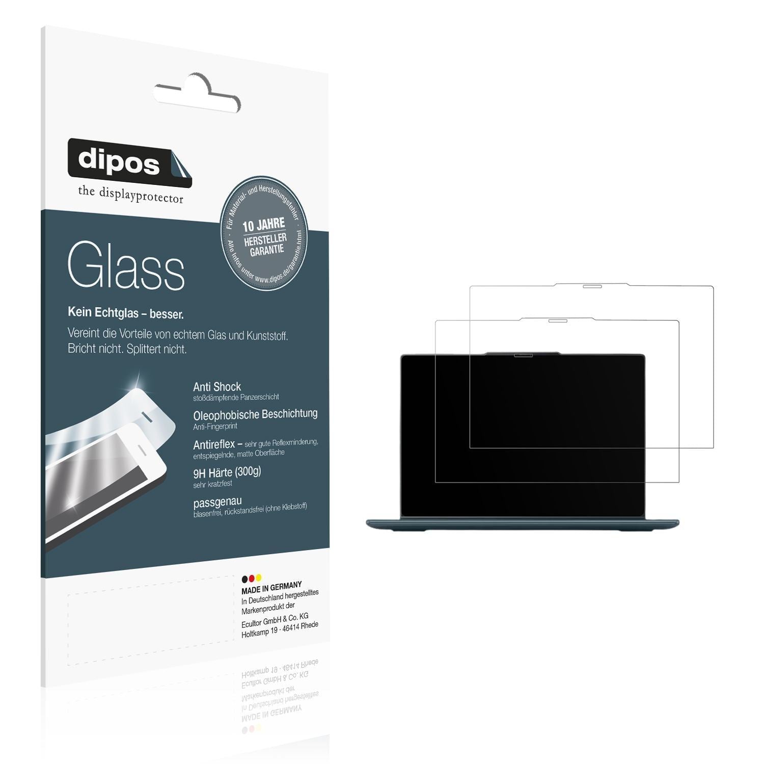 2x 9H Schutzfolie matt für Lenovo Yoga 7i 2-in-1 G (1)