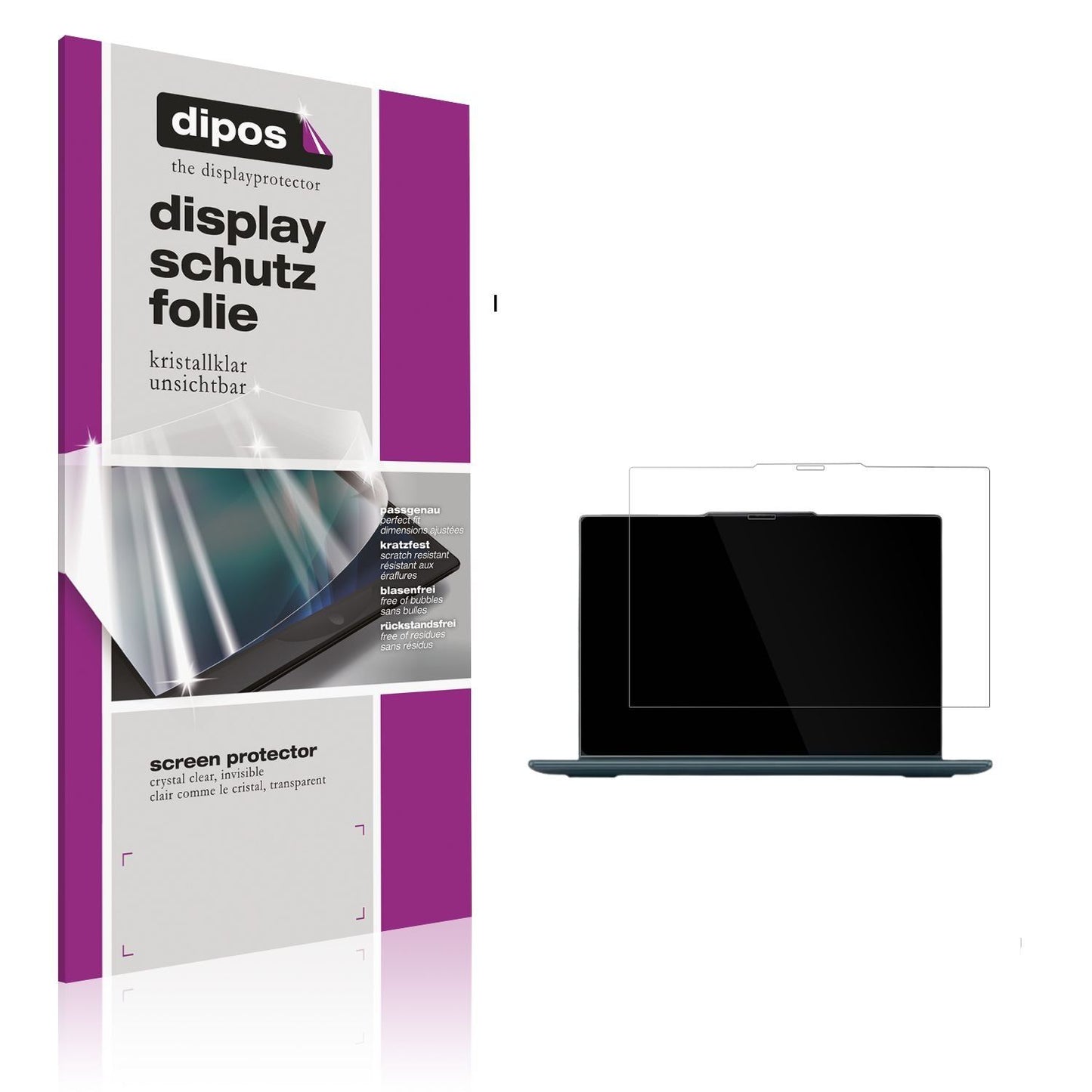 2x Schutzfolie klar für Lenovo Yoga 7i 2-in-1 Gen  (1)