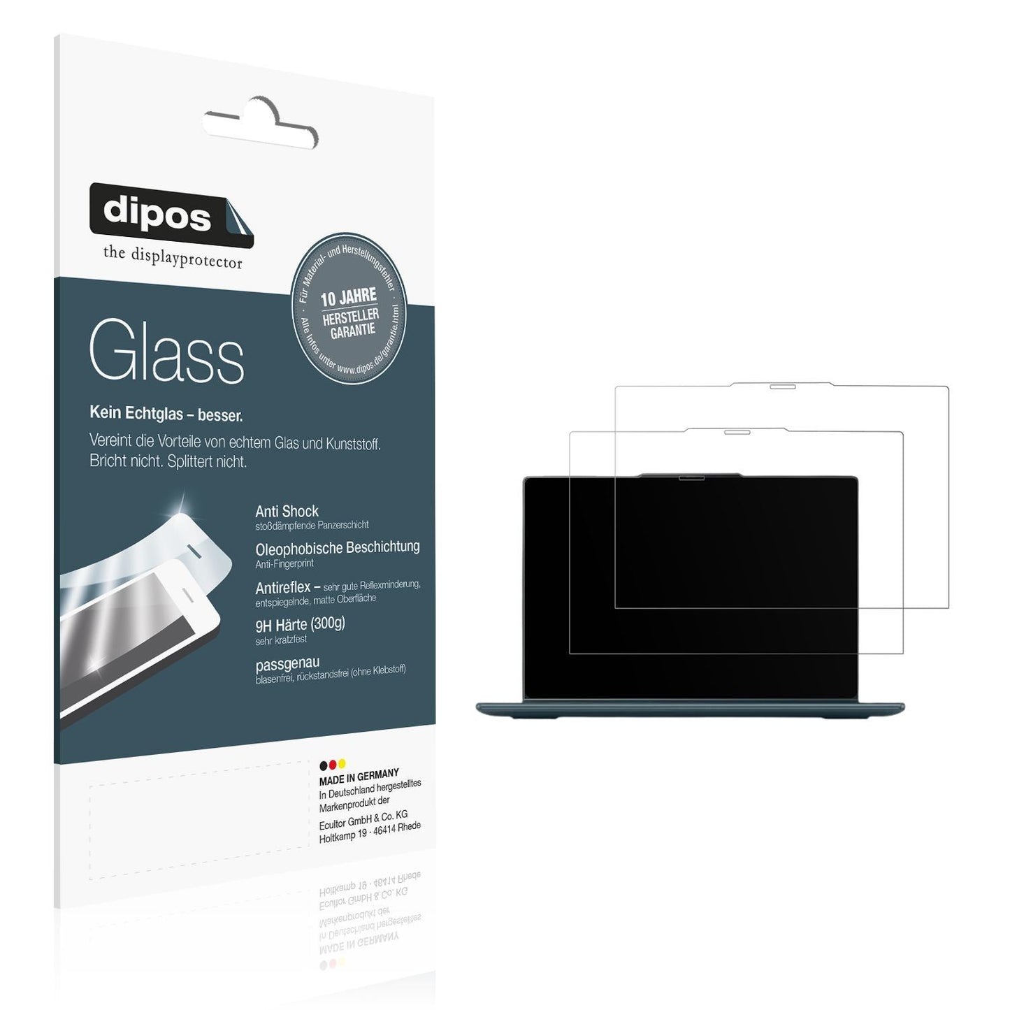 2x 9H Schutzfolie matt für Lenovo Yoga 7i 2-in-1 G (1)
