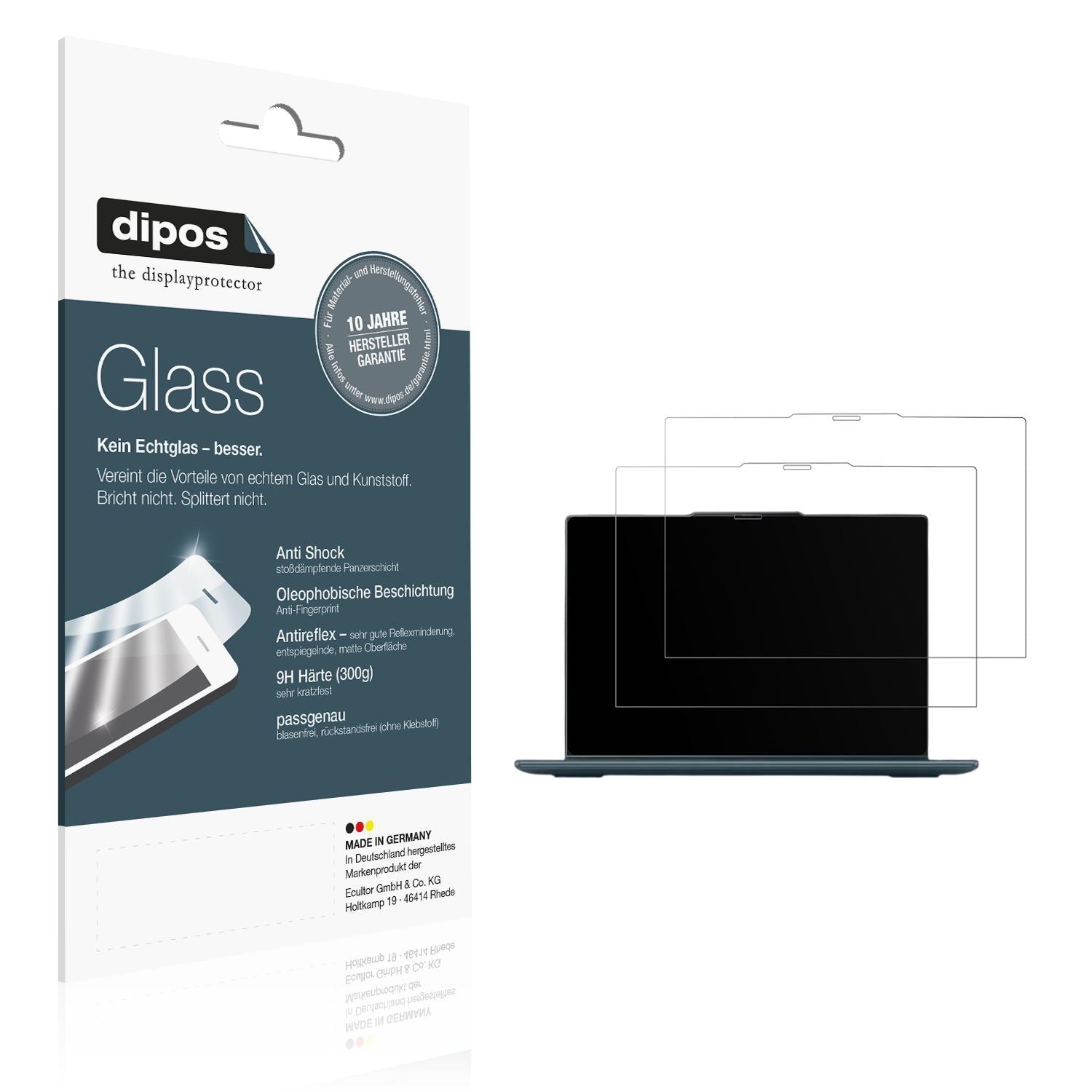 2x 9H Schutzfolie matt für Lenovo Yoga 7i 2-in-1 G (1)